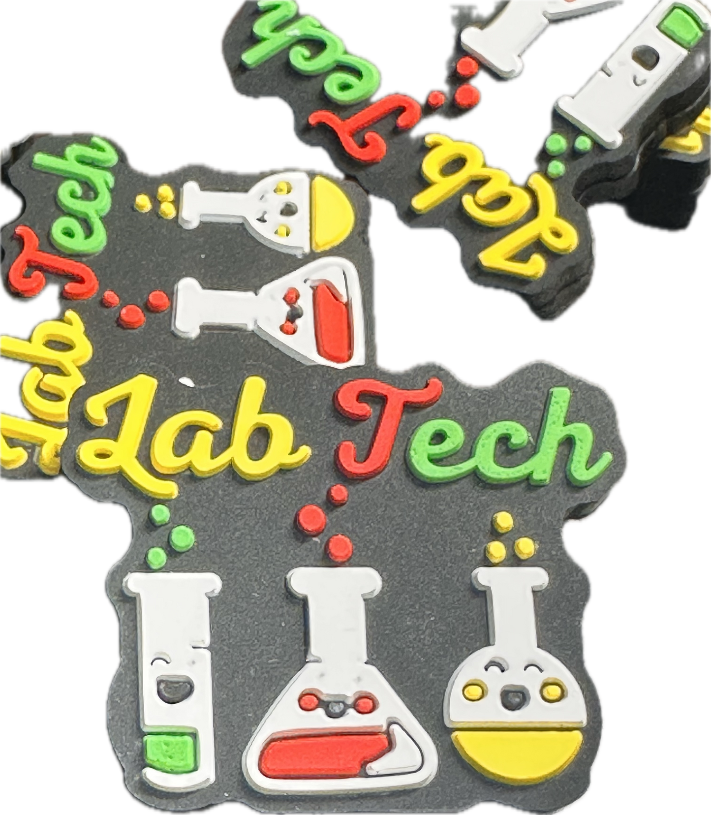 Lab Tech Focal Bead/ beadable pen/ Silicone bead/ keychain bead/ scientific/scientist