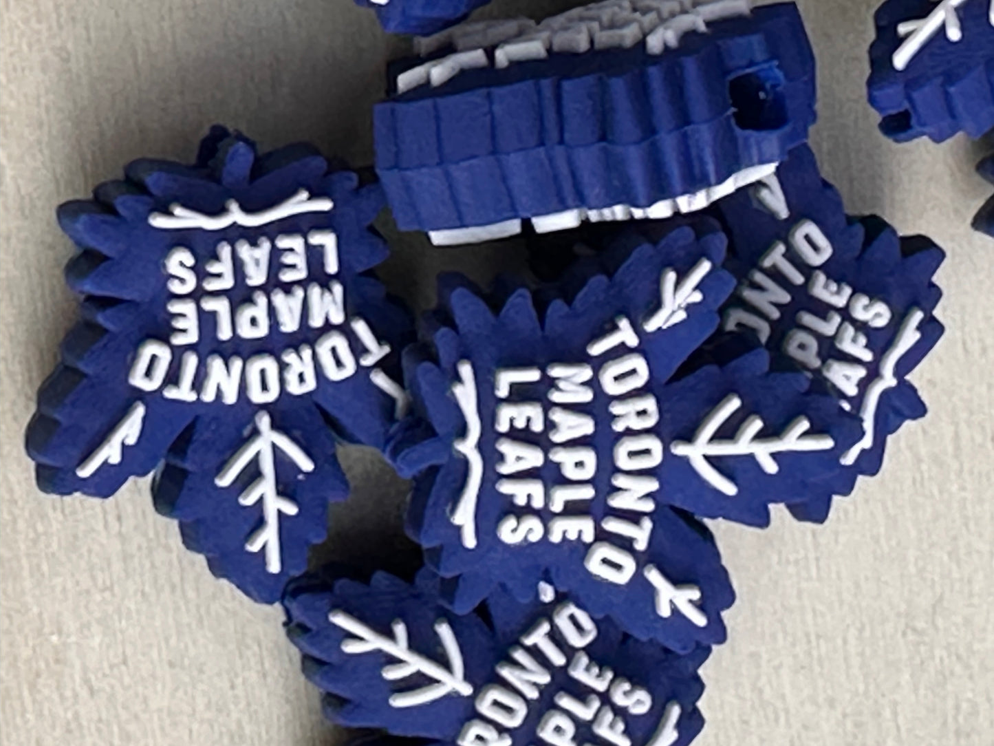 Toronto Maple leafs focal bead/ hockey/