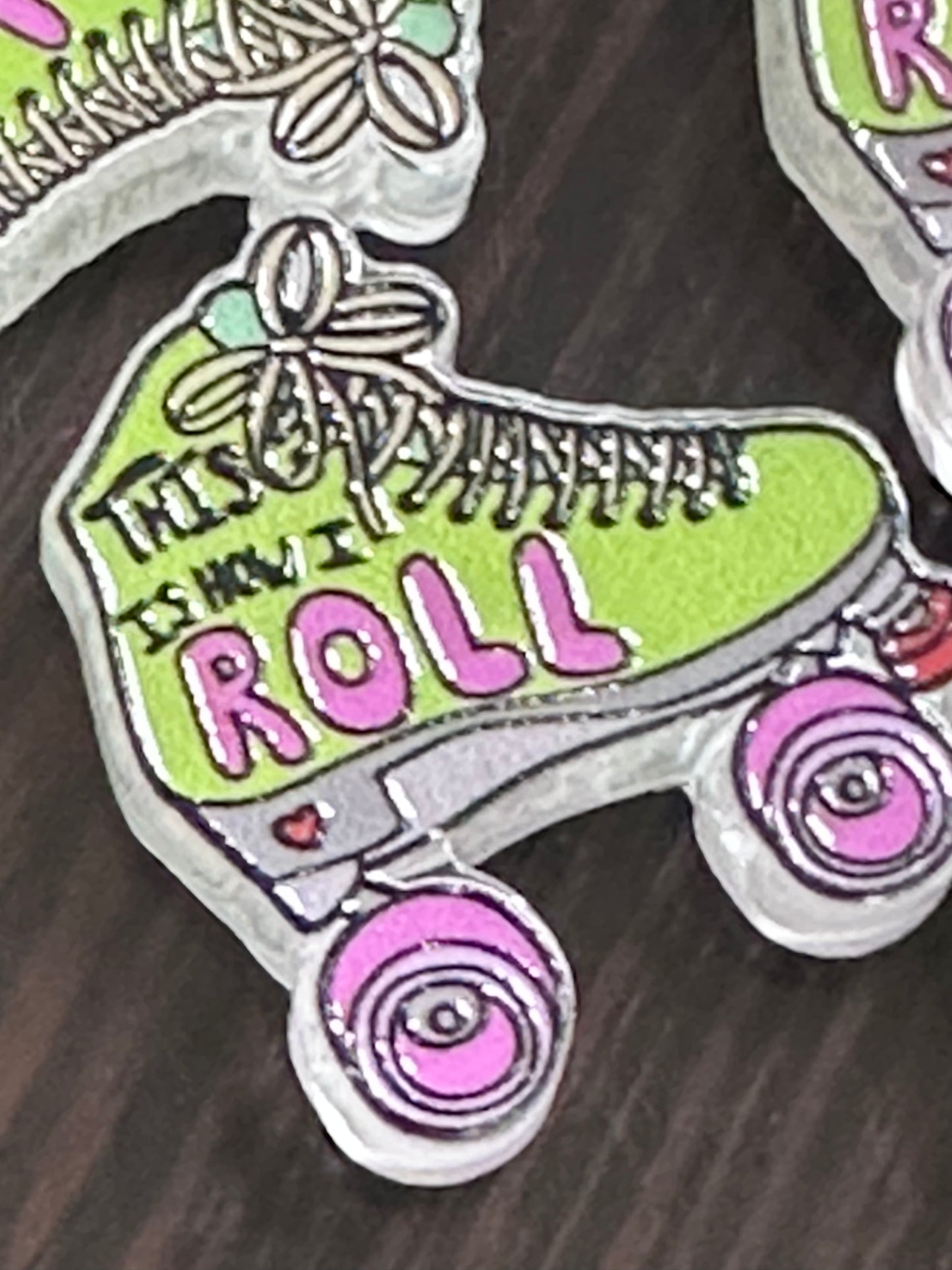 Roller skate acrylic focal bead- set of 2/ focal bead/ pen beading / keychain bead/how I roll