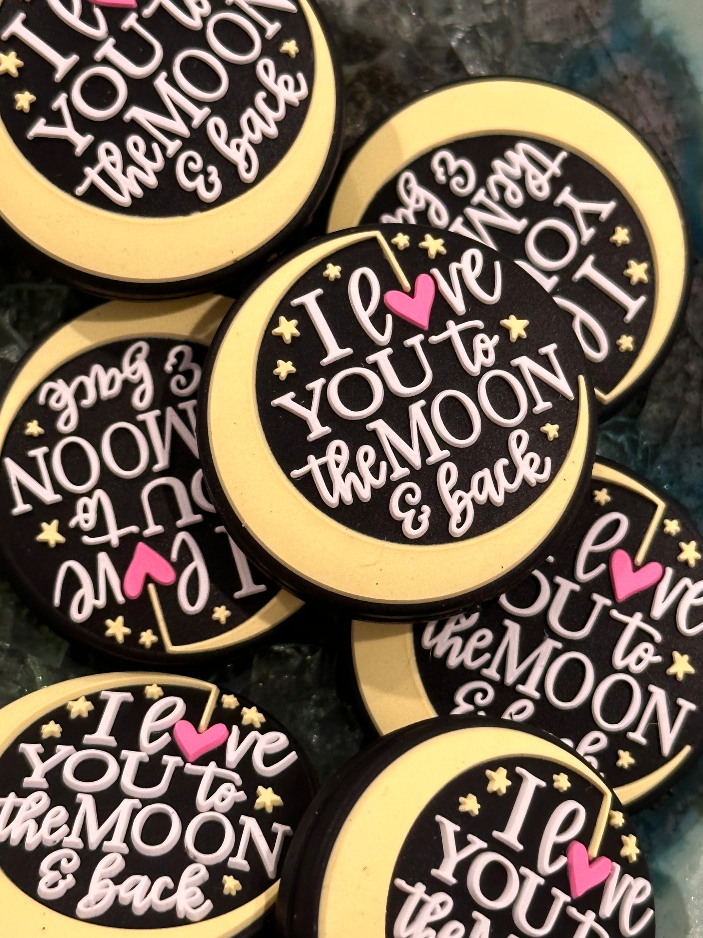 Love you to the moon Focal Bead