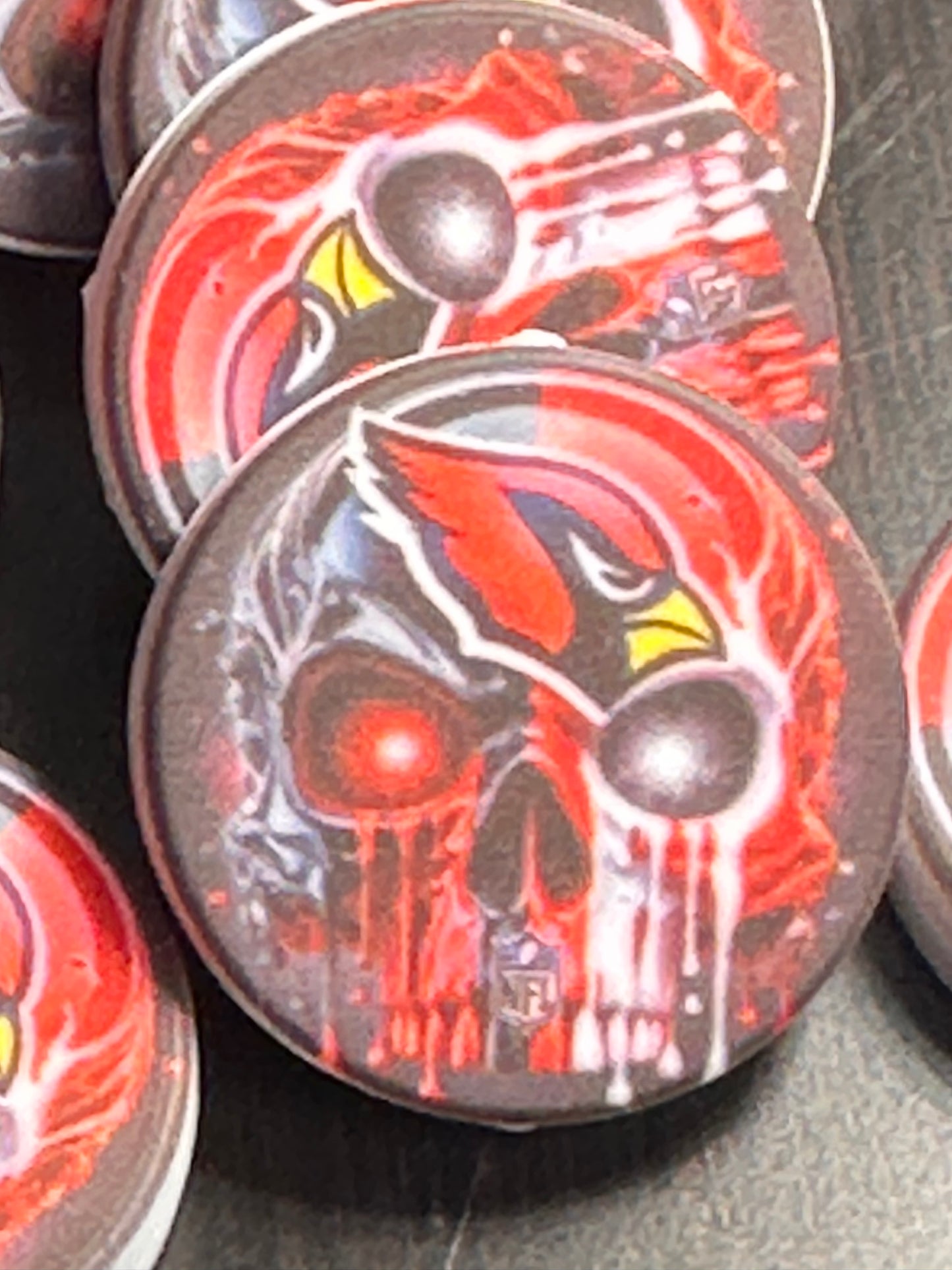 NEW Arizona Cardinals focal beads