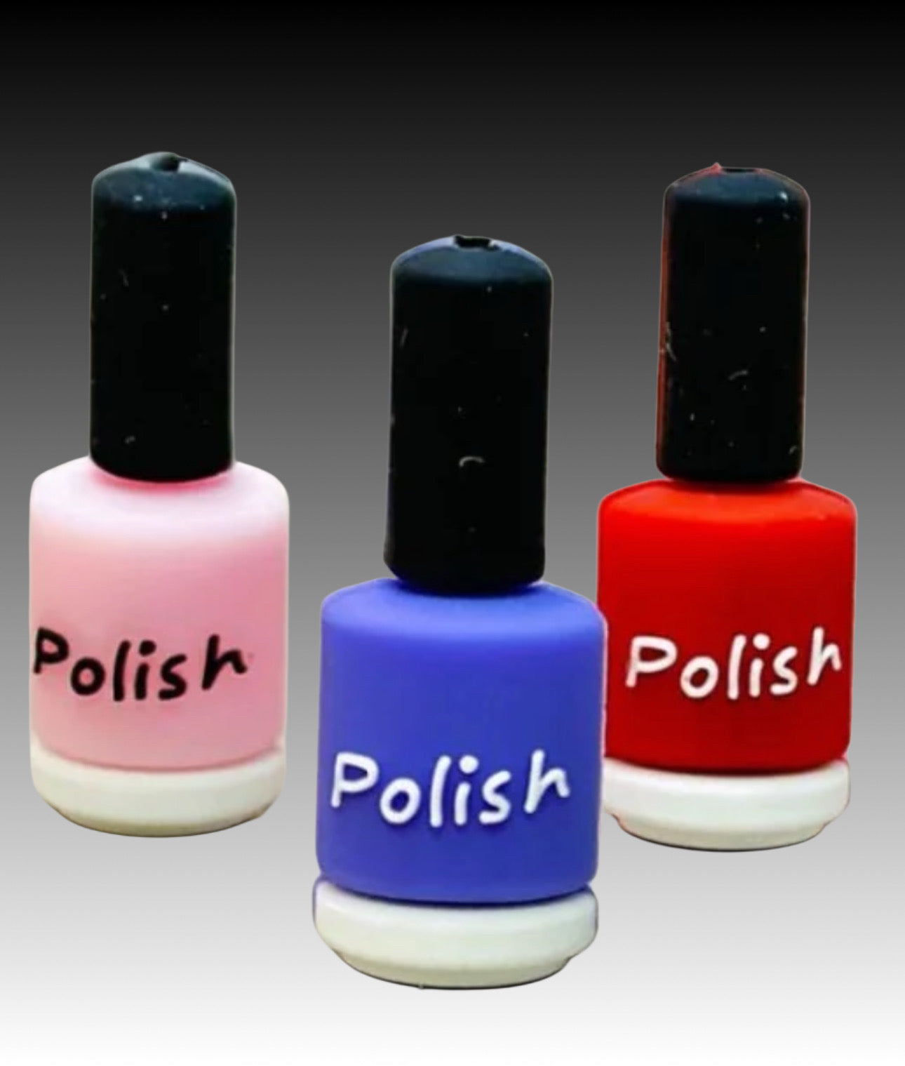 3D Fingernail polish mom bead/ spa day/ for beadable pen/ Silicone bead/keychain bead/ Mothers Day/ Nail Tech/