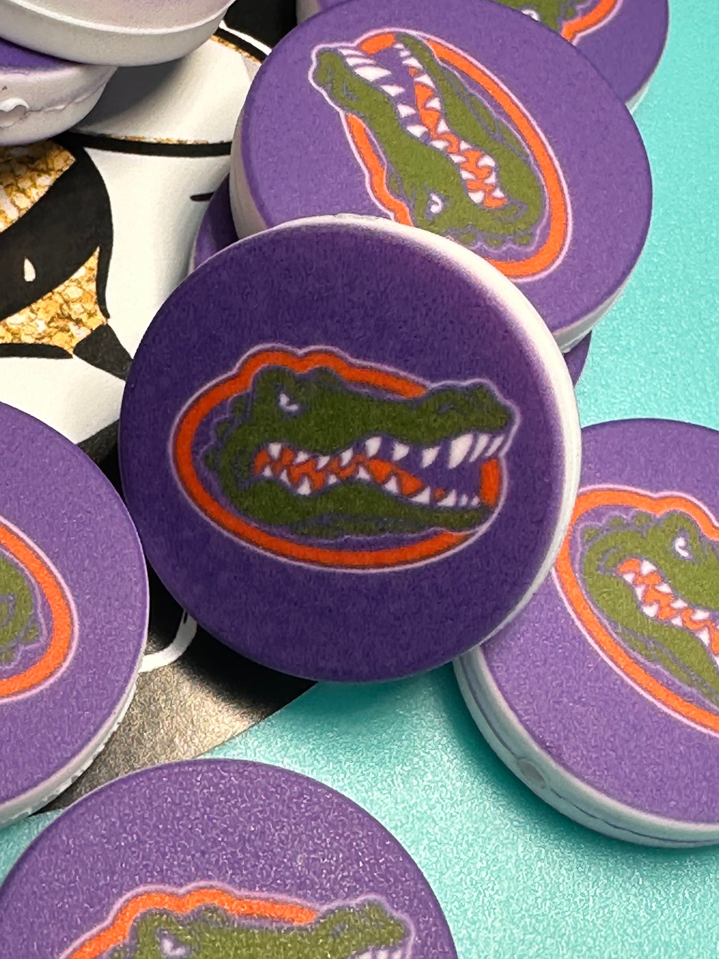Florida Gators focal bead / logo/ design #6
