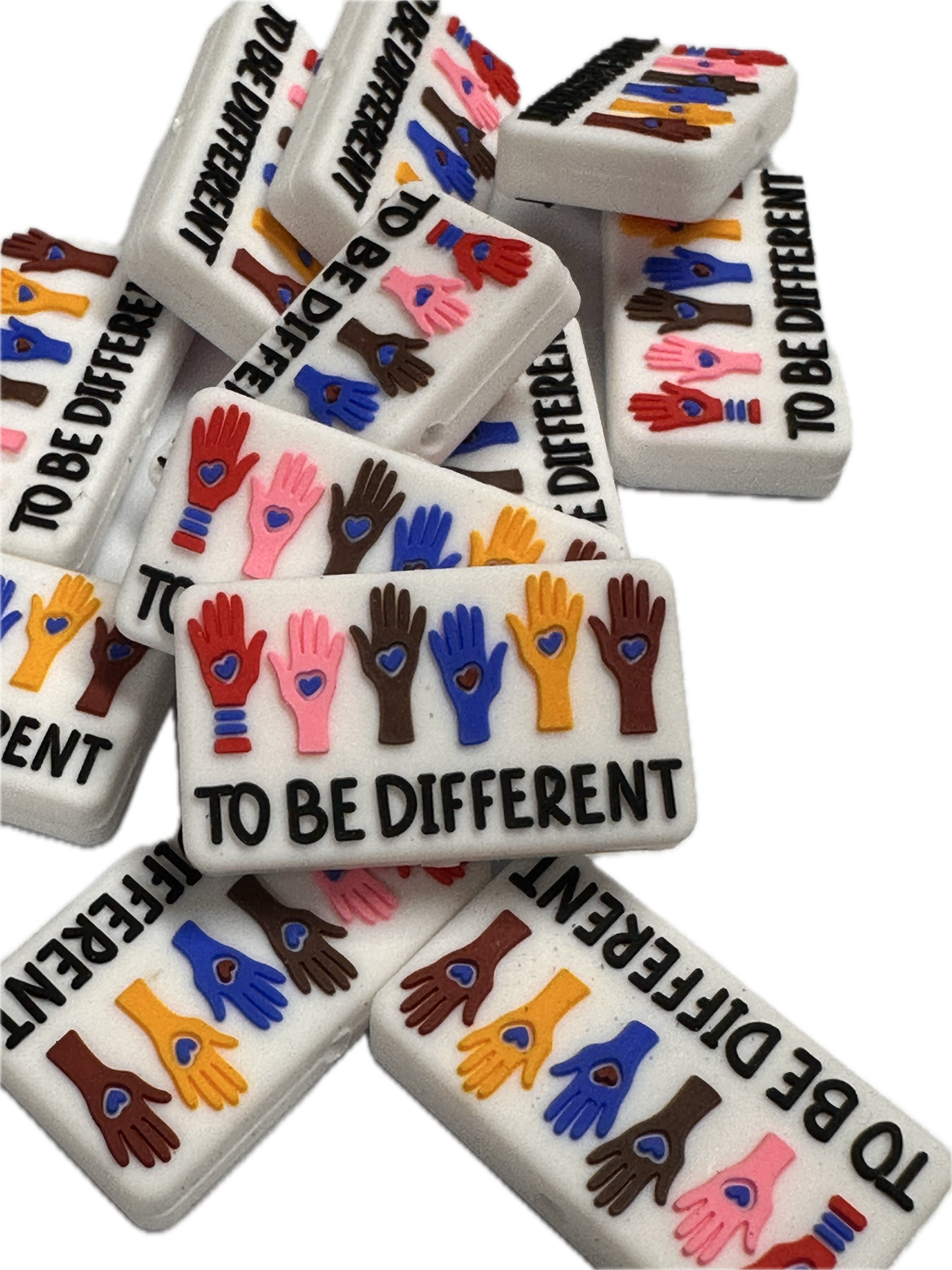 Be Different silicone focal bead/ DIY bead for key chains -pen beading- mirror charms