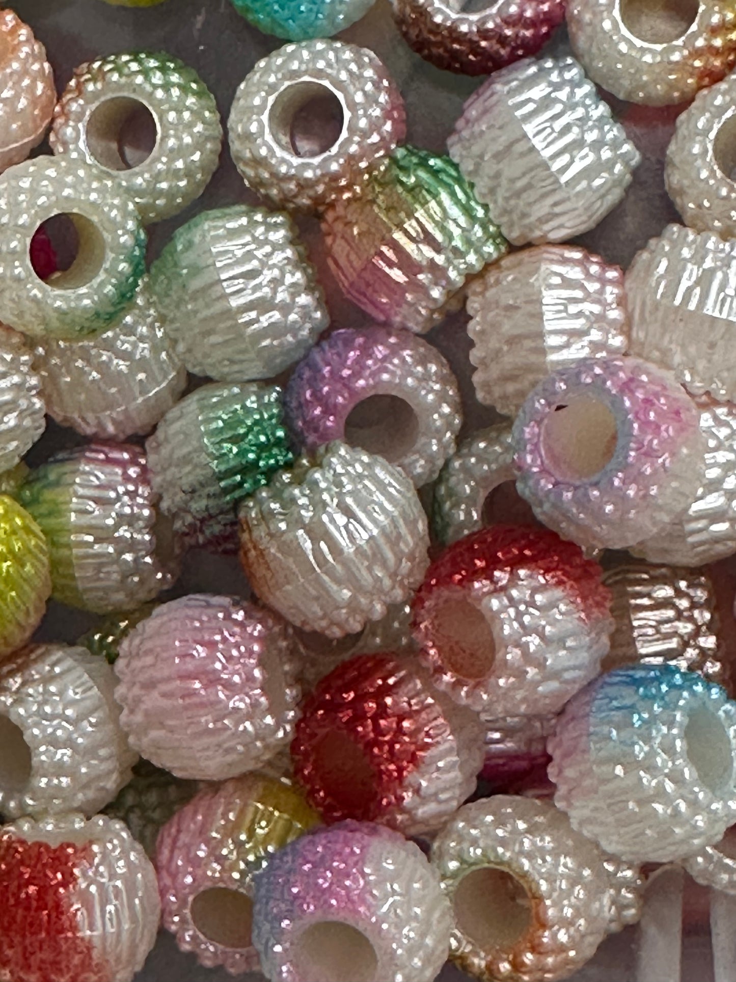 Beautiful spacer barrel shaped beads/10mm beads/ DIY Bead/ beadable pen/ keychain bead/