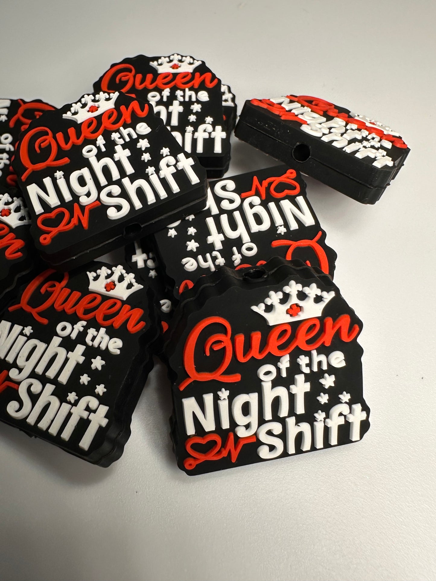 Queen of night shift/ silicone focal bead/ pen beading/ DIY bead/ nurse