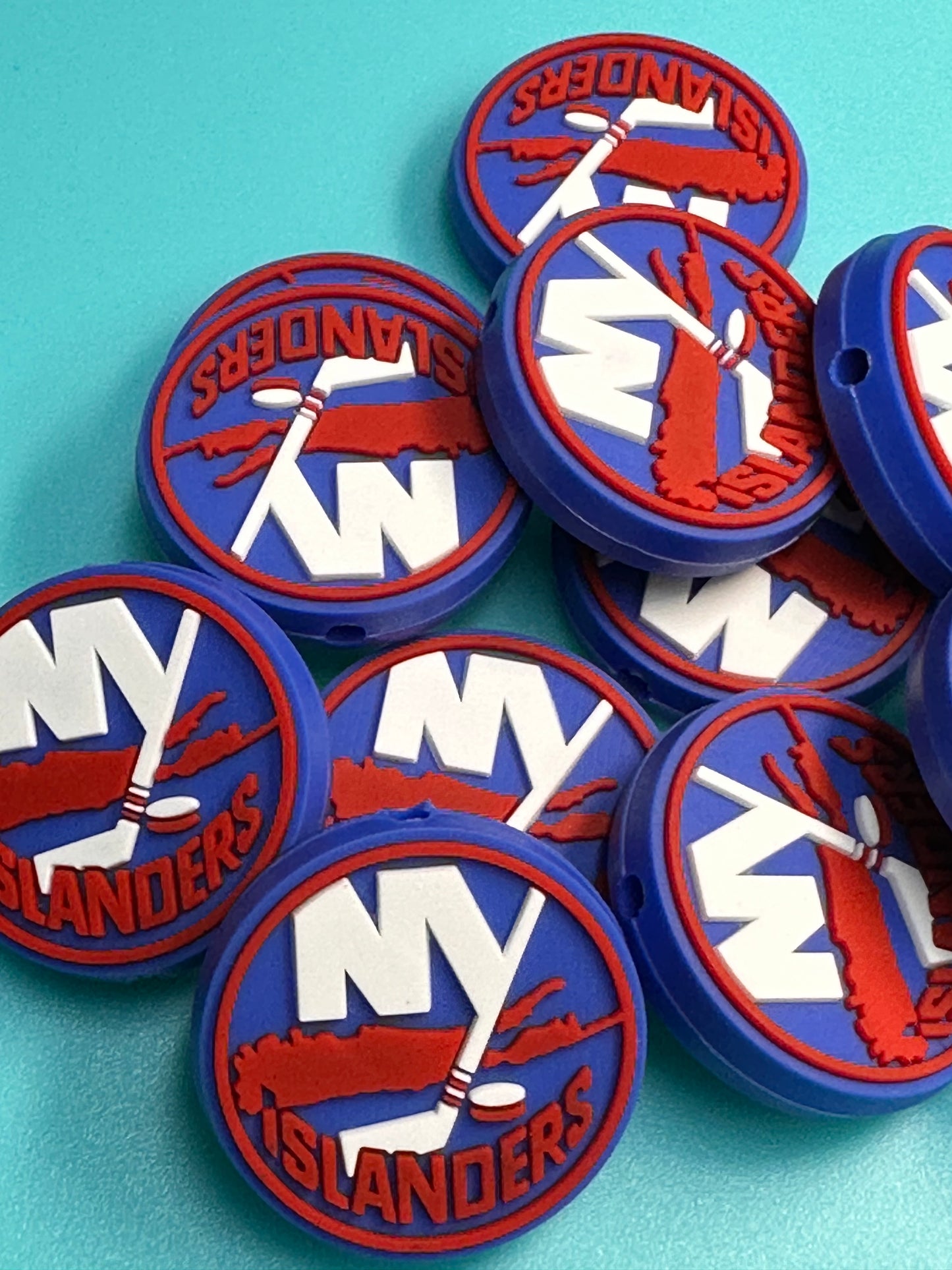NY Islanders team focal bead / New York/ Ice Hockey