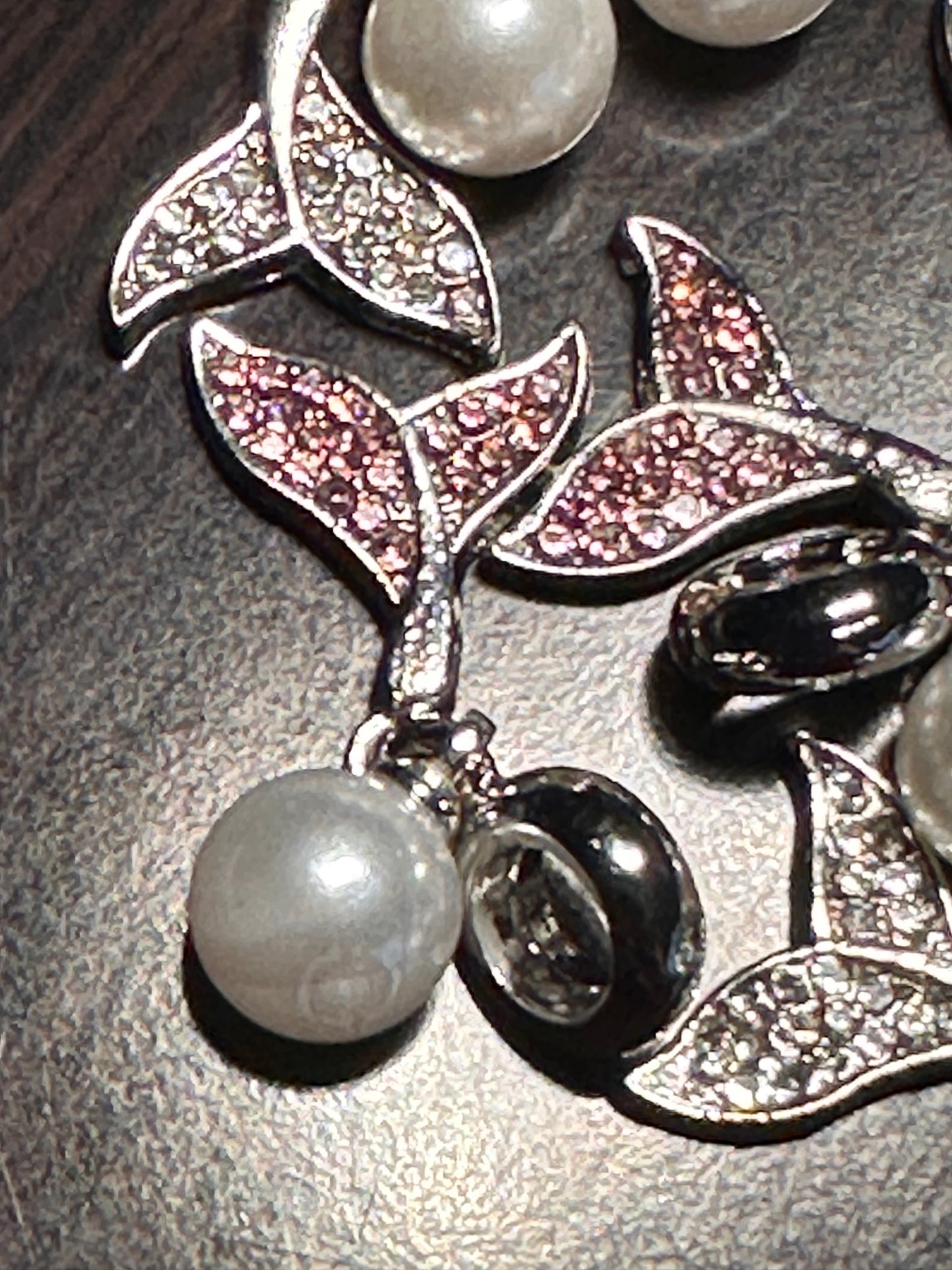 Fancy mermaid spacer dangling rhinestone beads/Five beads included/fancy Beads/ beadable pen/ keychain bead/
