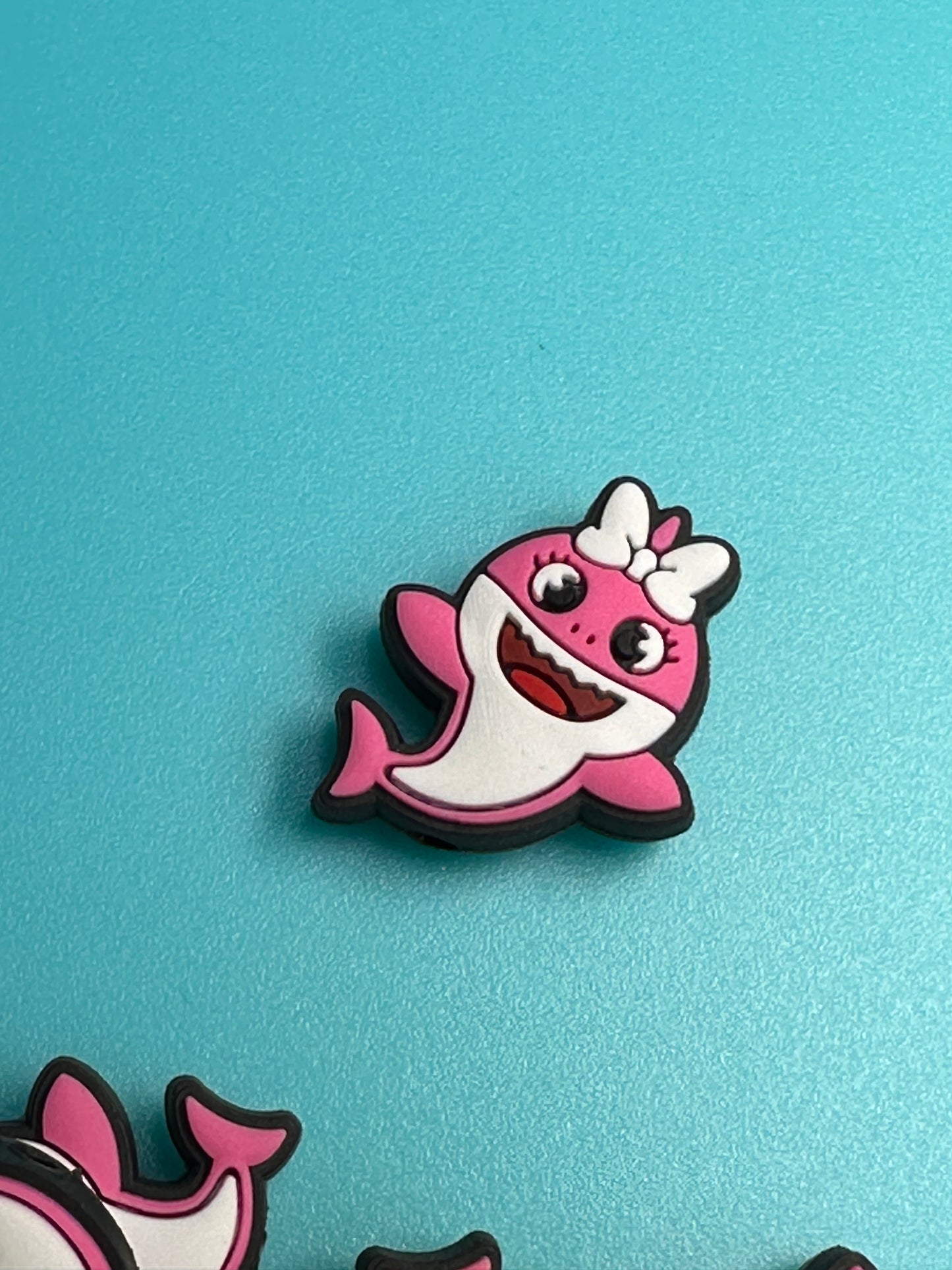 Shark Focal Bead/ Ocean/ Pink