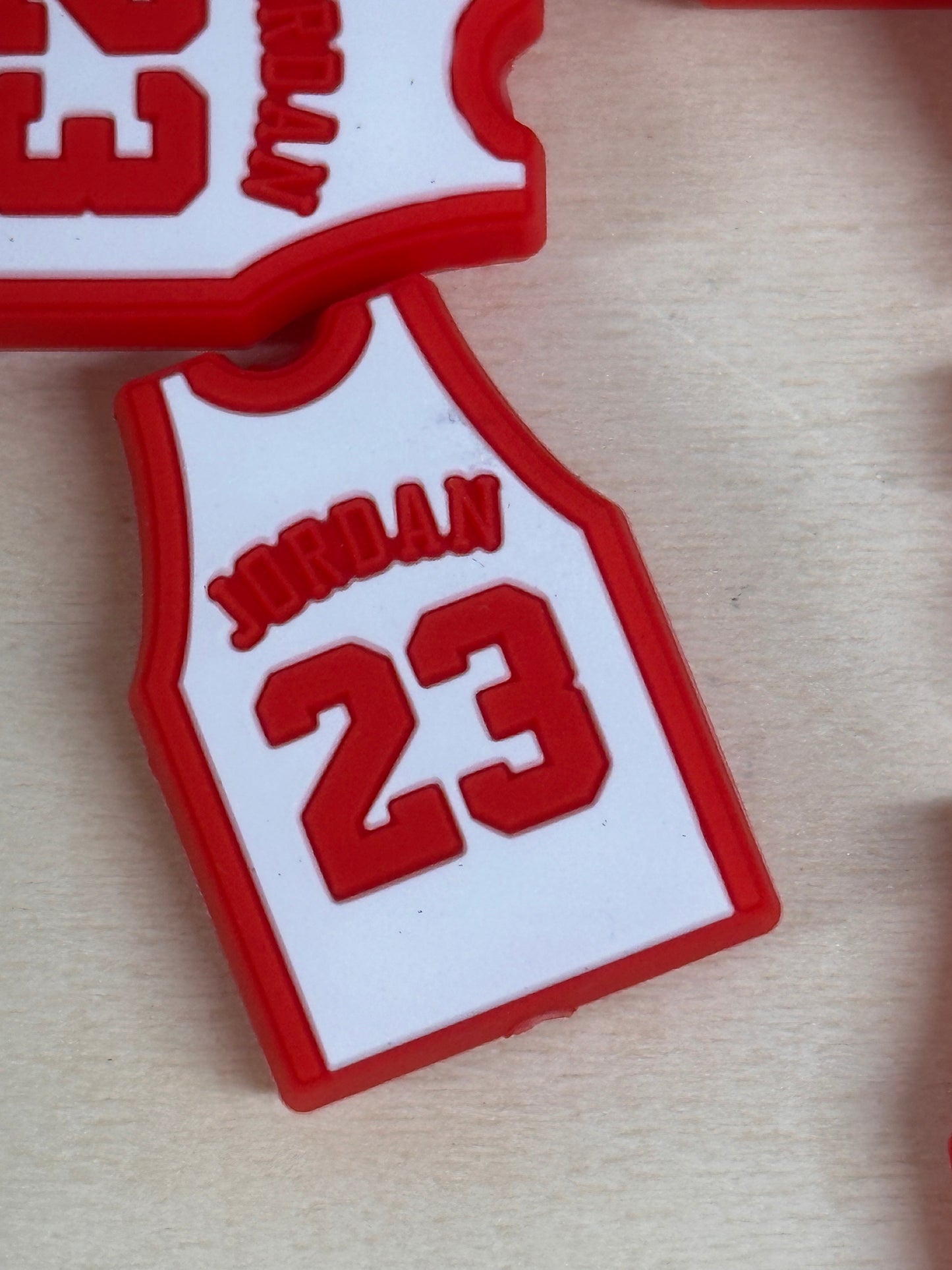 23 Jersey focal bead/ silicone bead/ pen beading/ DIY/ basketball