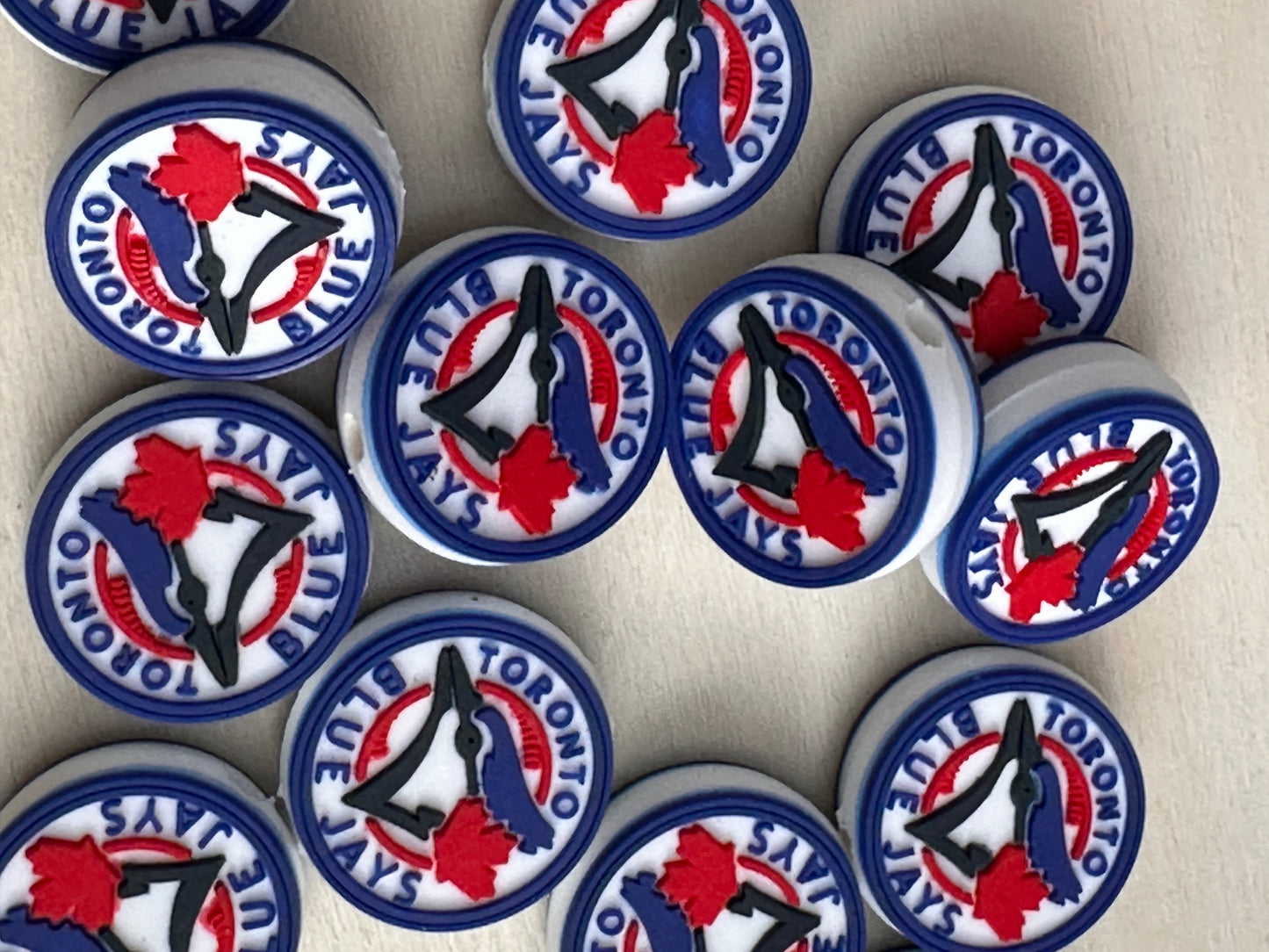 Toronto blue jays focal bead/ baseball