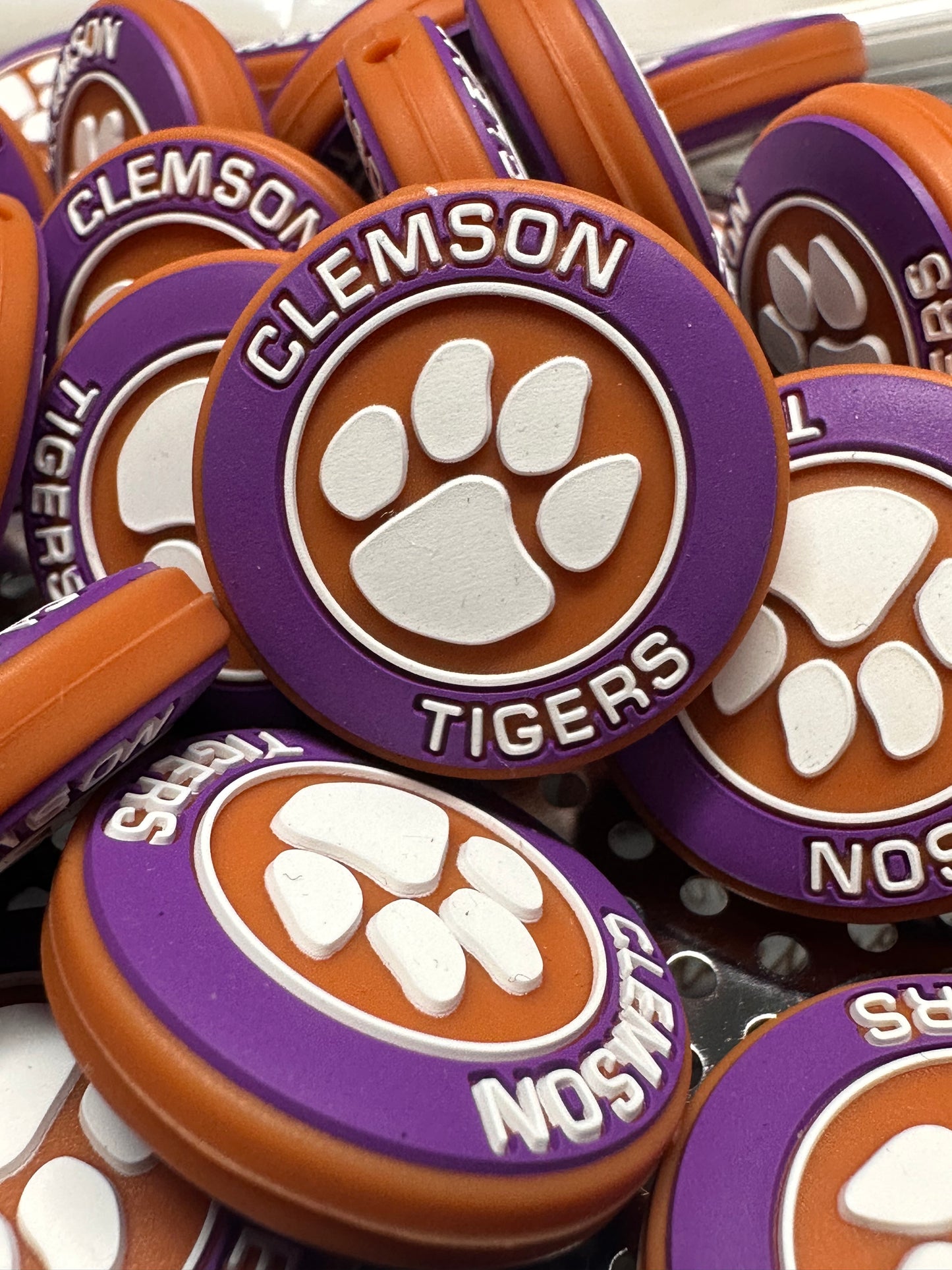 Clemson Tigers focal bead for pen beading #2