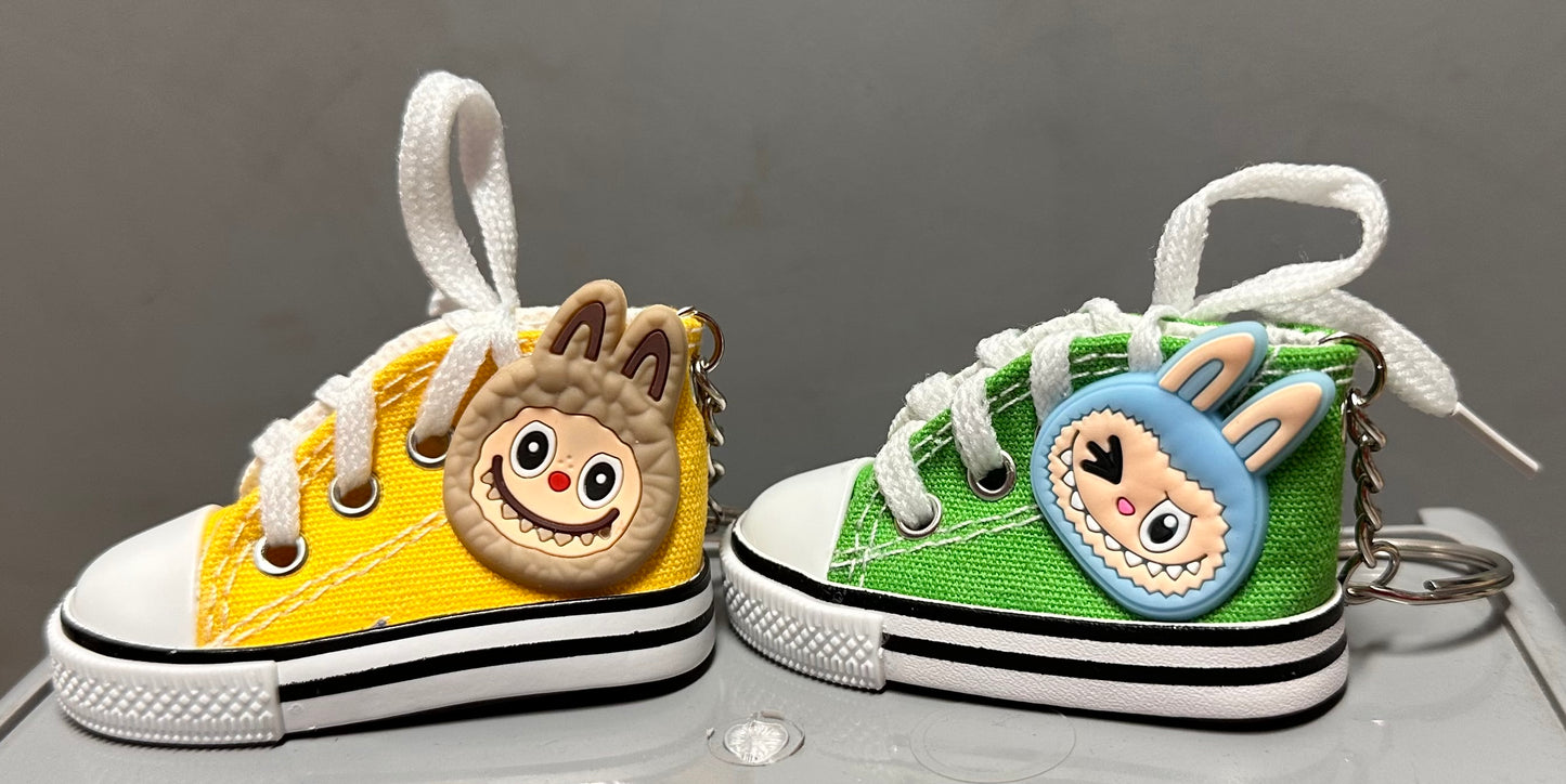 Labubu high top sneaker keychains/ Monster keychain/ Converse