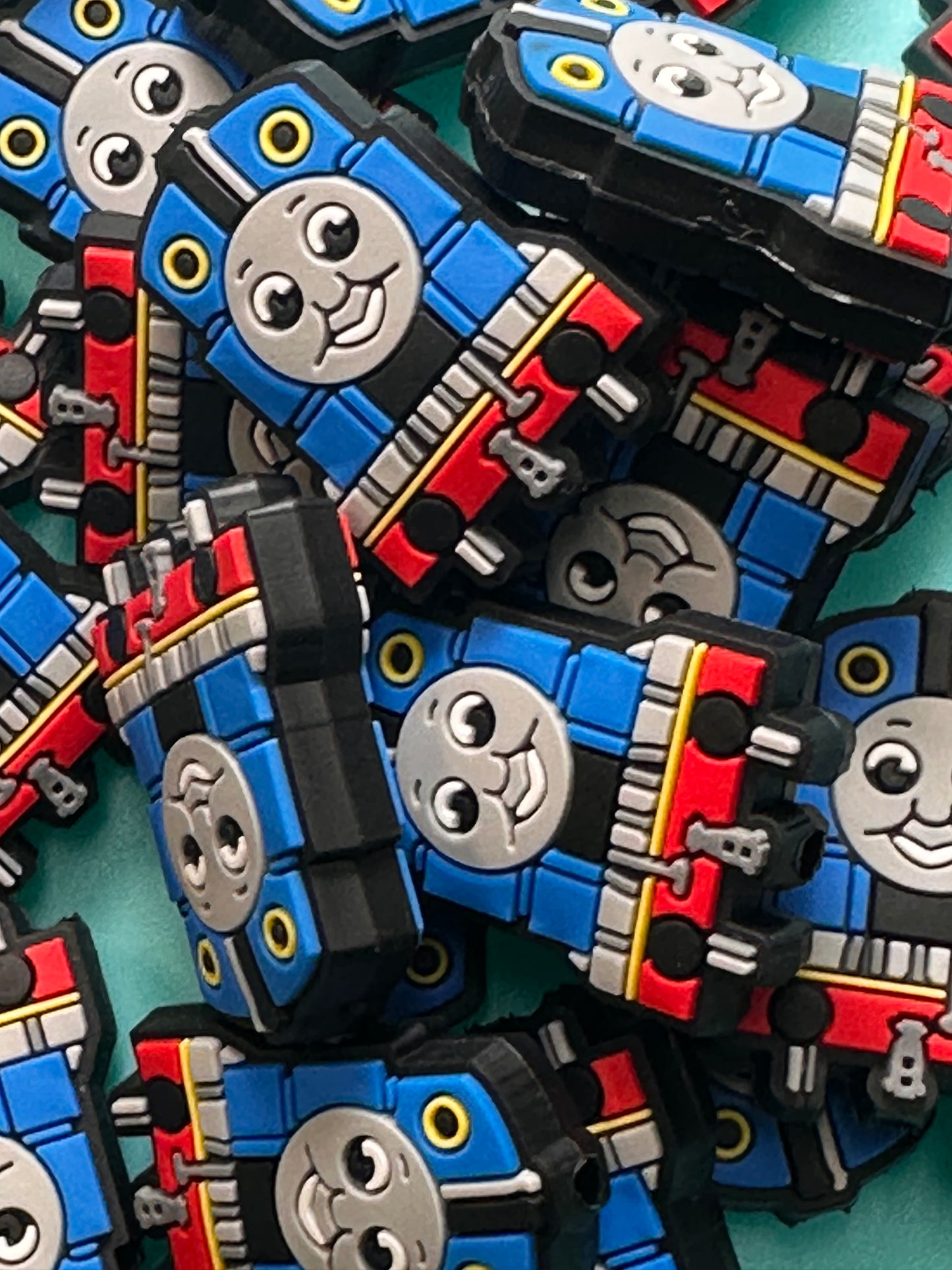 Train set silicone focal bead/ Engine