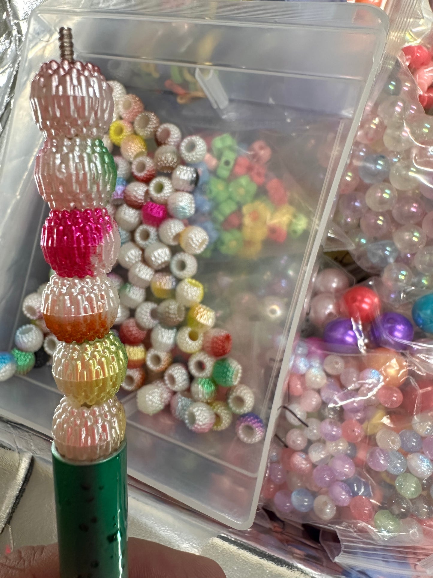 Beautiful spacer barrel shaped beads/10mm beads/ DIY Bead/ beadable pen/ keychain bead/