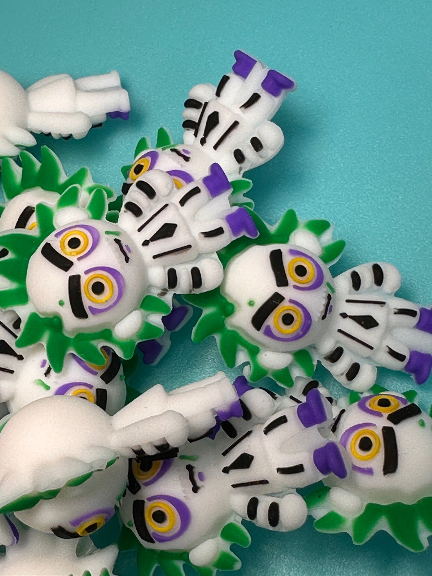 3D silicone focal bead/ bee juic/ Halloween