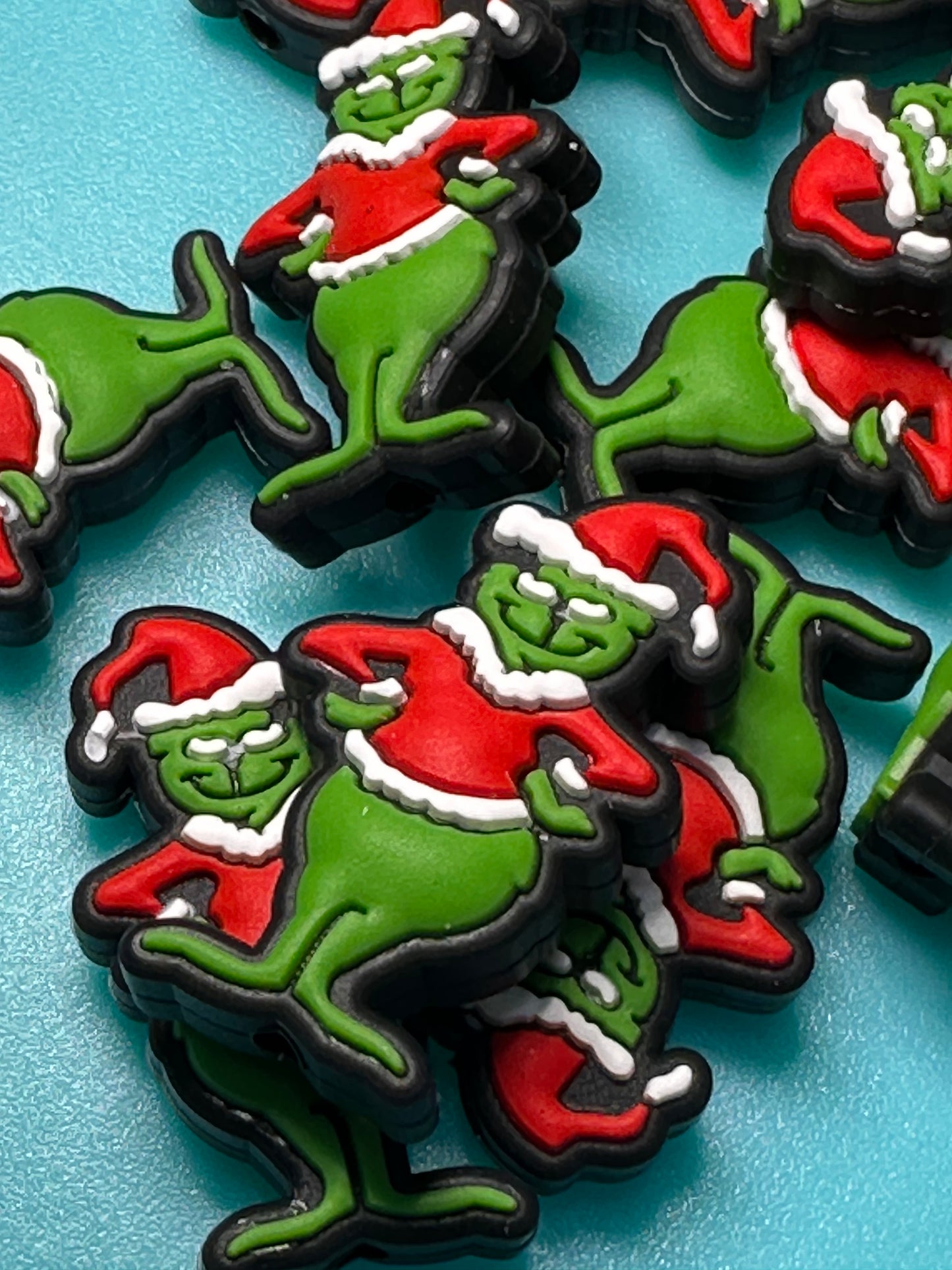 Green guy / Focal Bead/ beadable pen/ Silicone bead/ keychain bead #2
