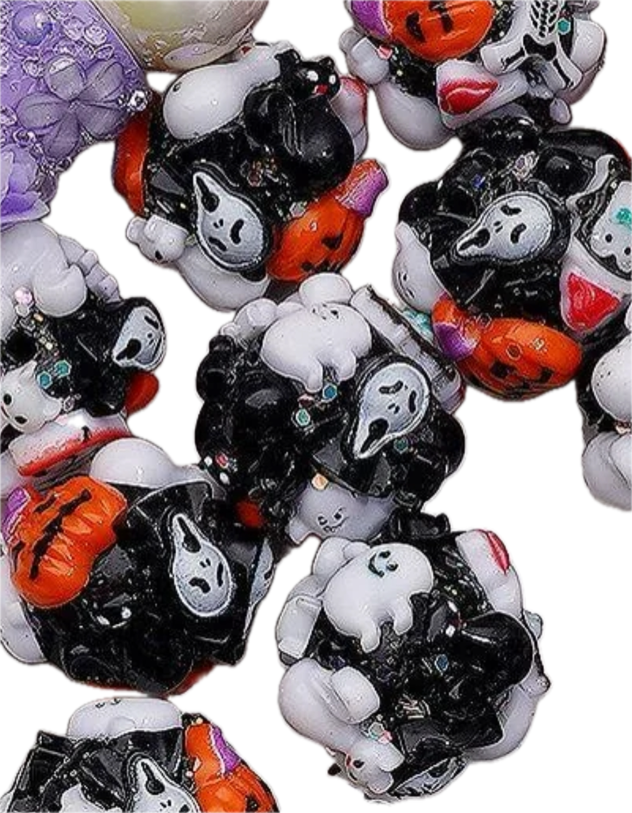 Fancy handmade Halloween beads/luminous/fancy Beads/ beadable pen/ keychain bead/ /20mm approx.