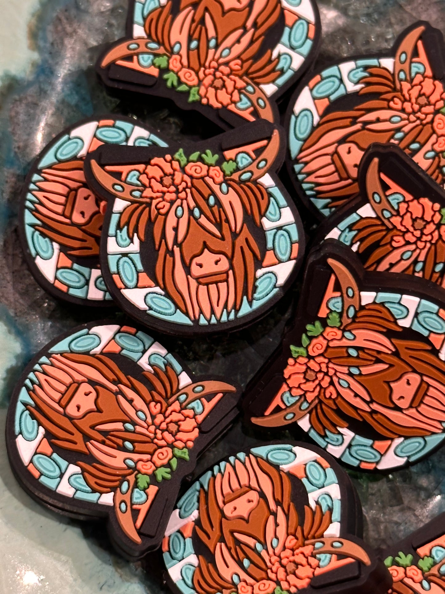 Highland Cow focal beads