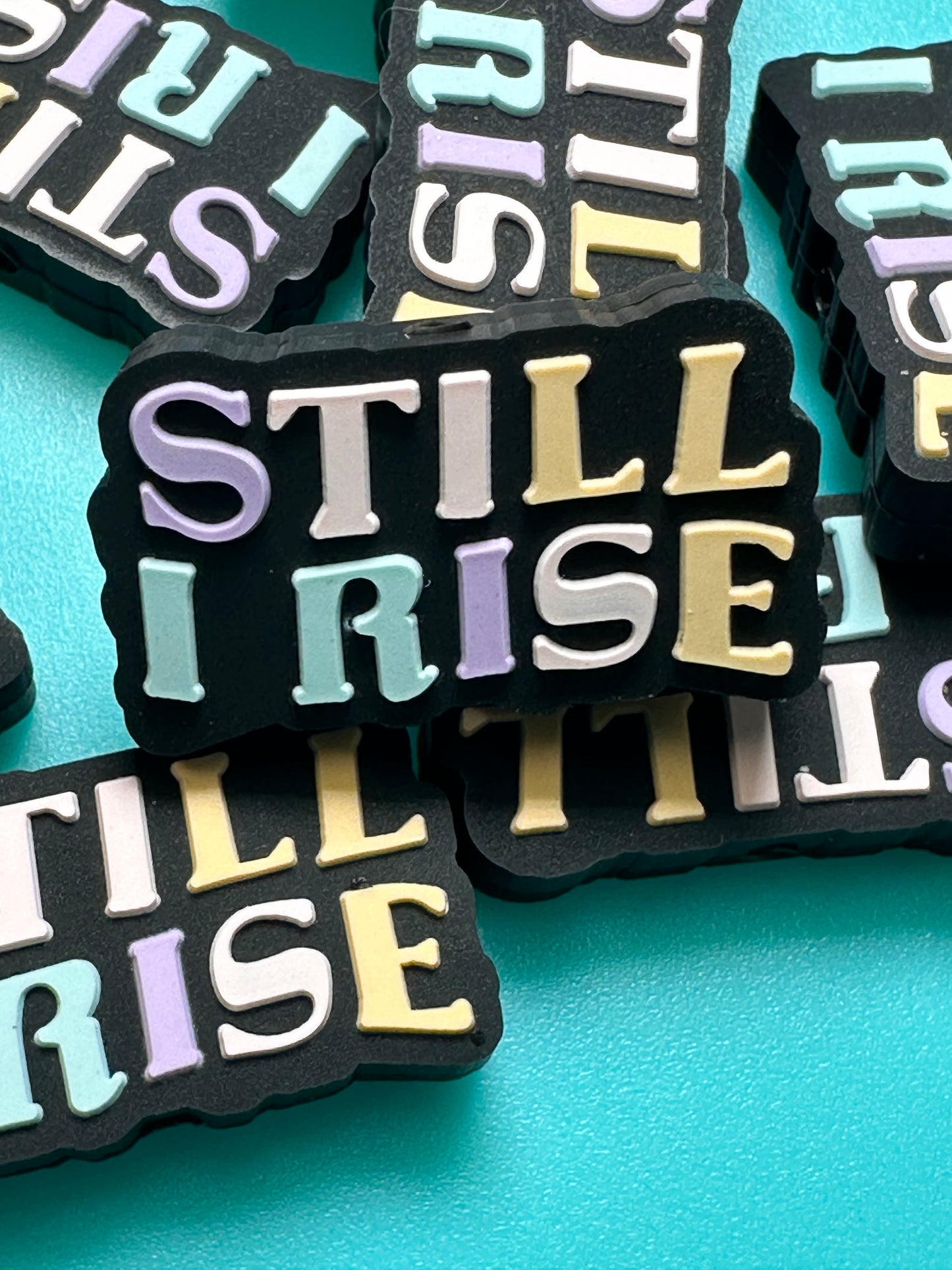 Rise silicone focal bead/