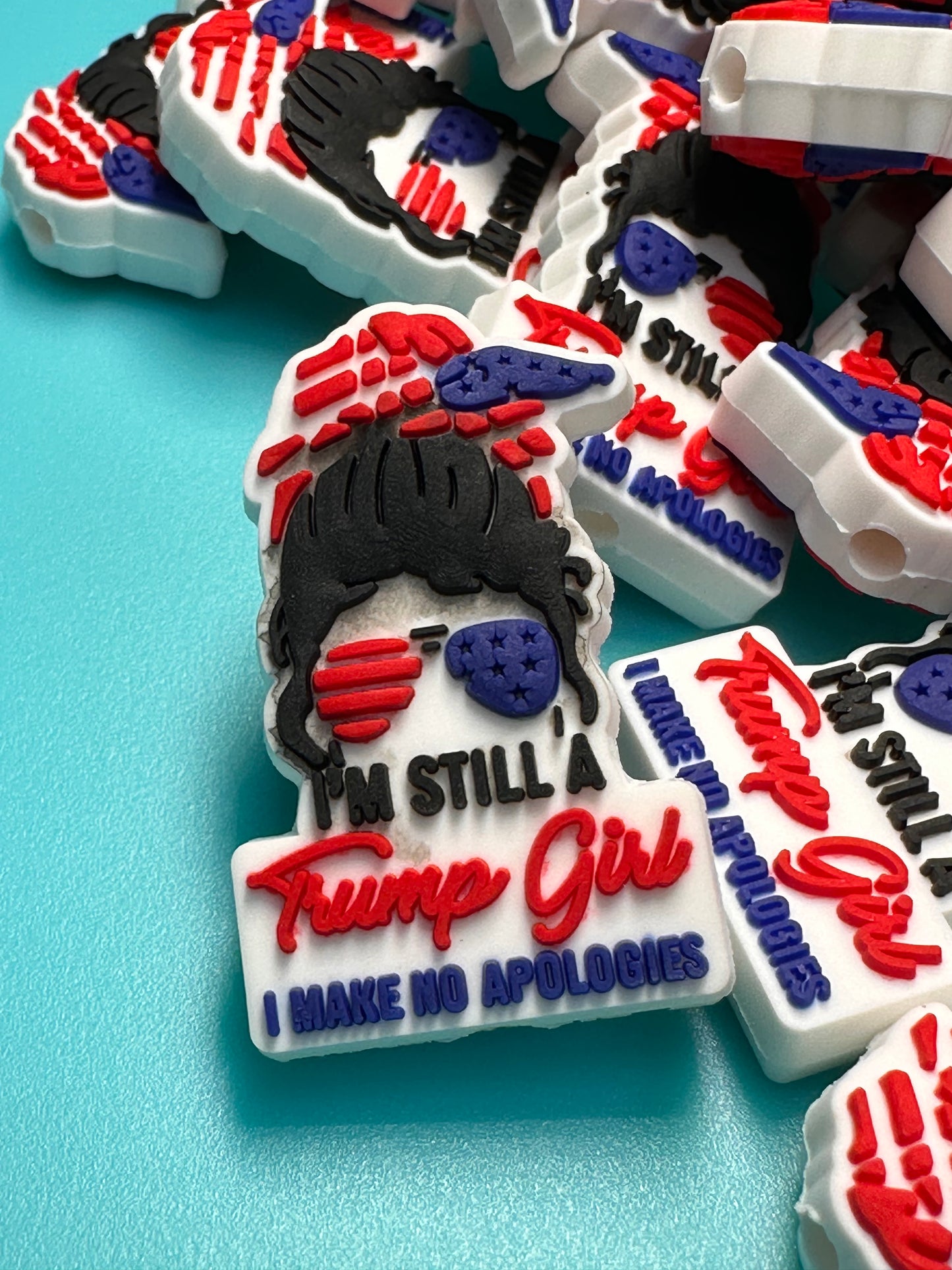 President Donald Trump Focal Bead / MAGA / let’s keep America great / Trump 2024/ Still a Trump girl
