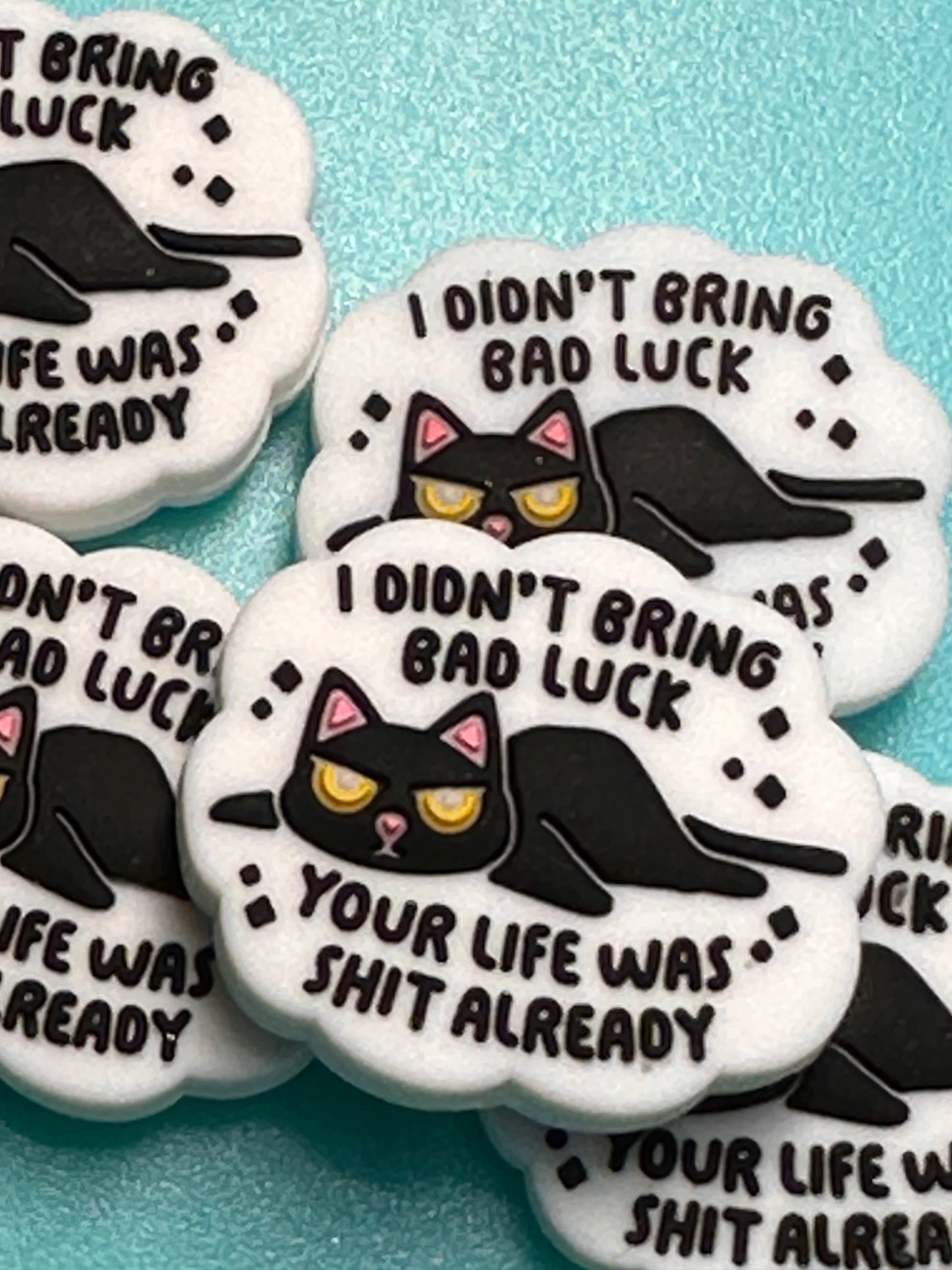 Black cat focal bead/ beadable pen/ Silicone bead/ animal/ keychain bead/ kitty/