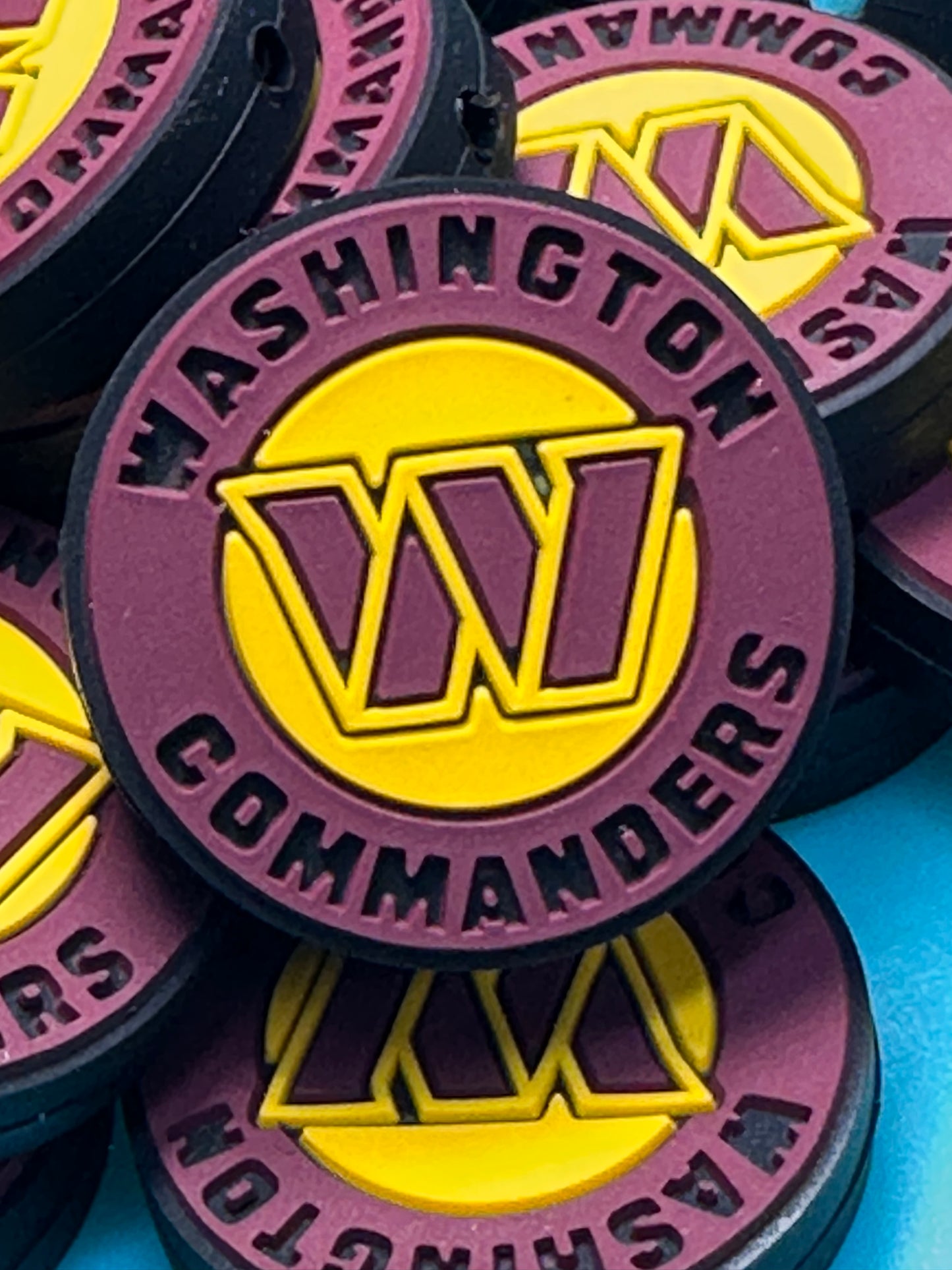 Washington Commanders focal bead / football /
