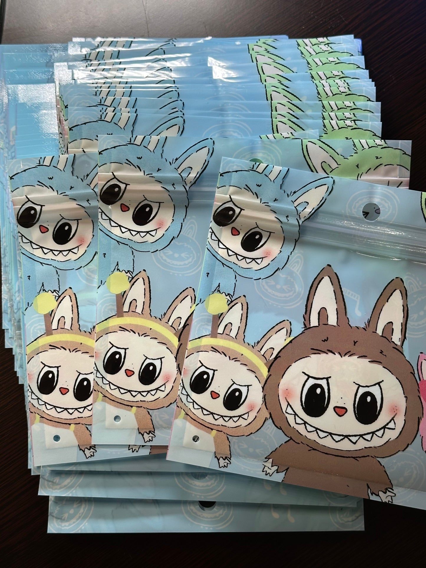 Labubu packing zipper bags/organize/collection bags/ sellers bags/ baggies/ monster bags