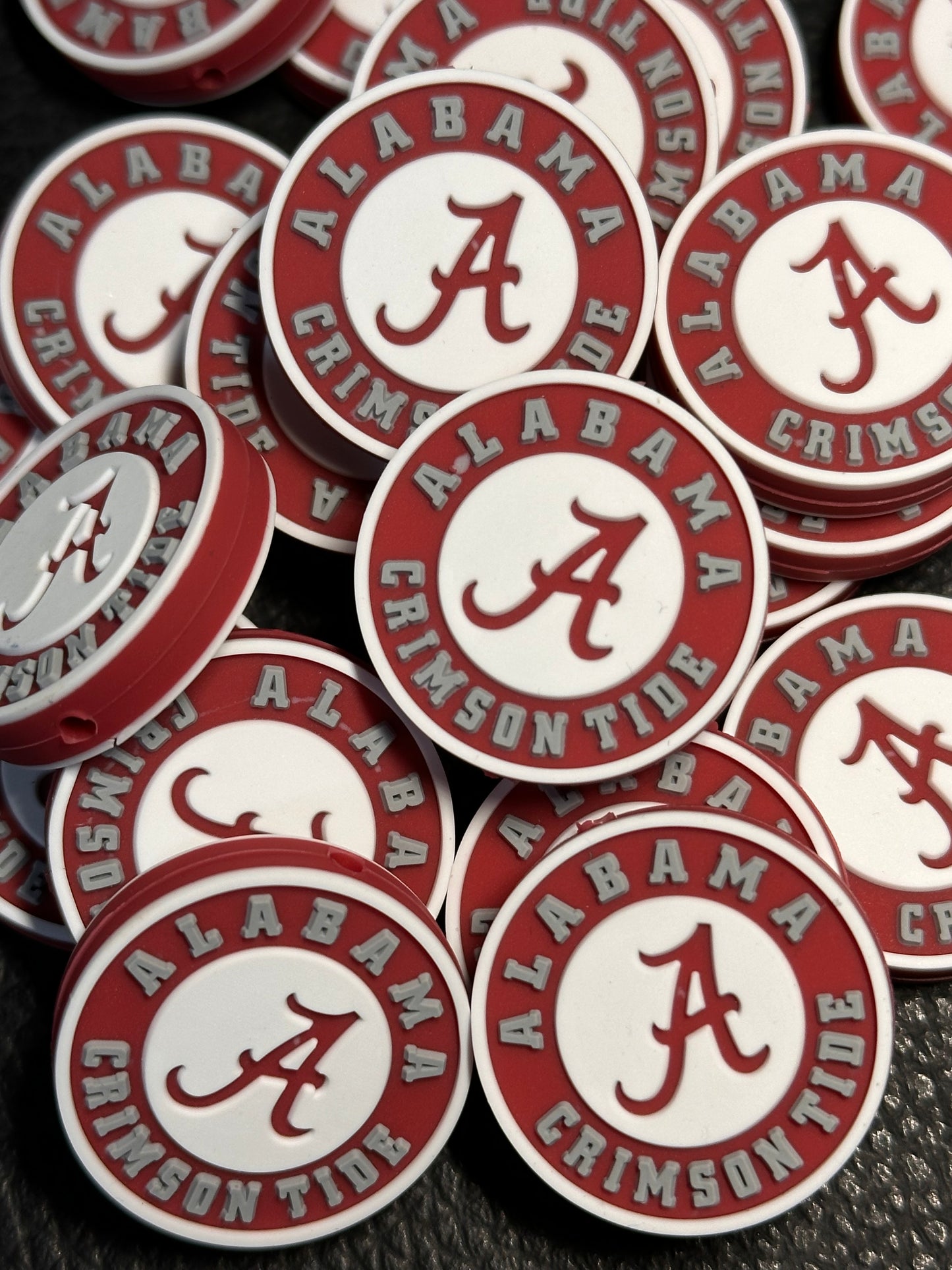 Alabama crimson tide focal bead design #1