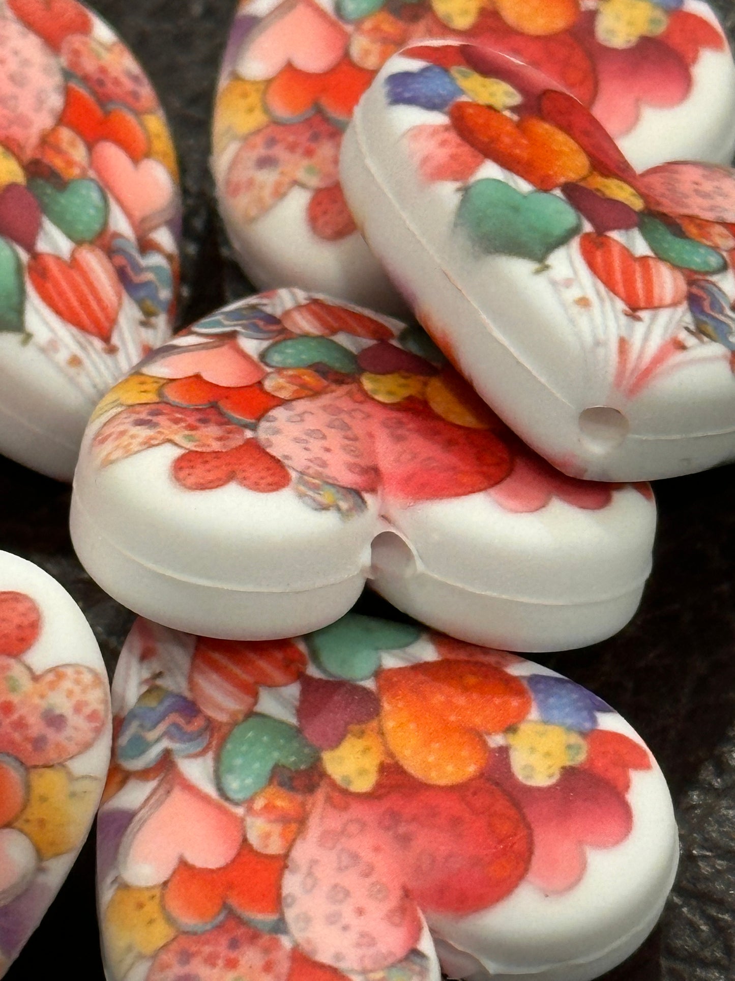 Hearts Focal Bead / Balloons bead/ Abstracts