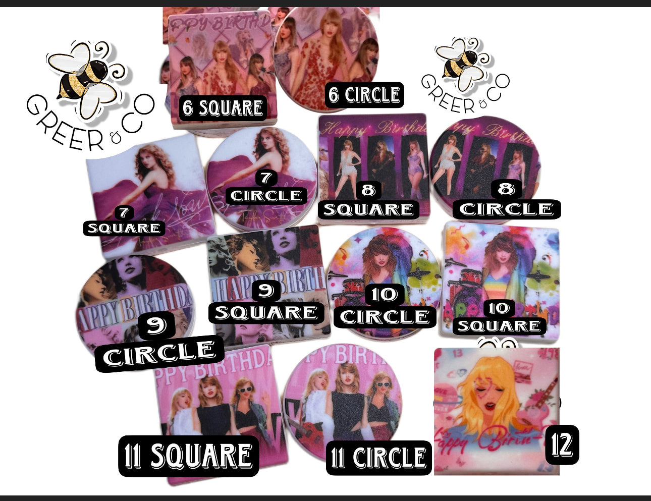 TAYLOR SWIFT 20 focal beads to choose from