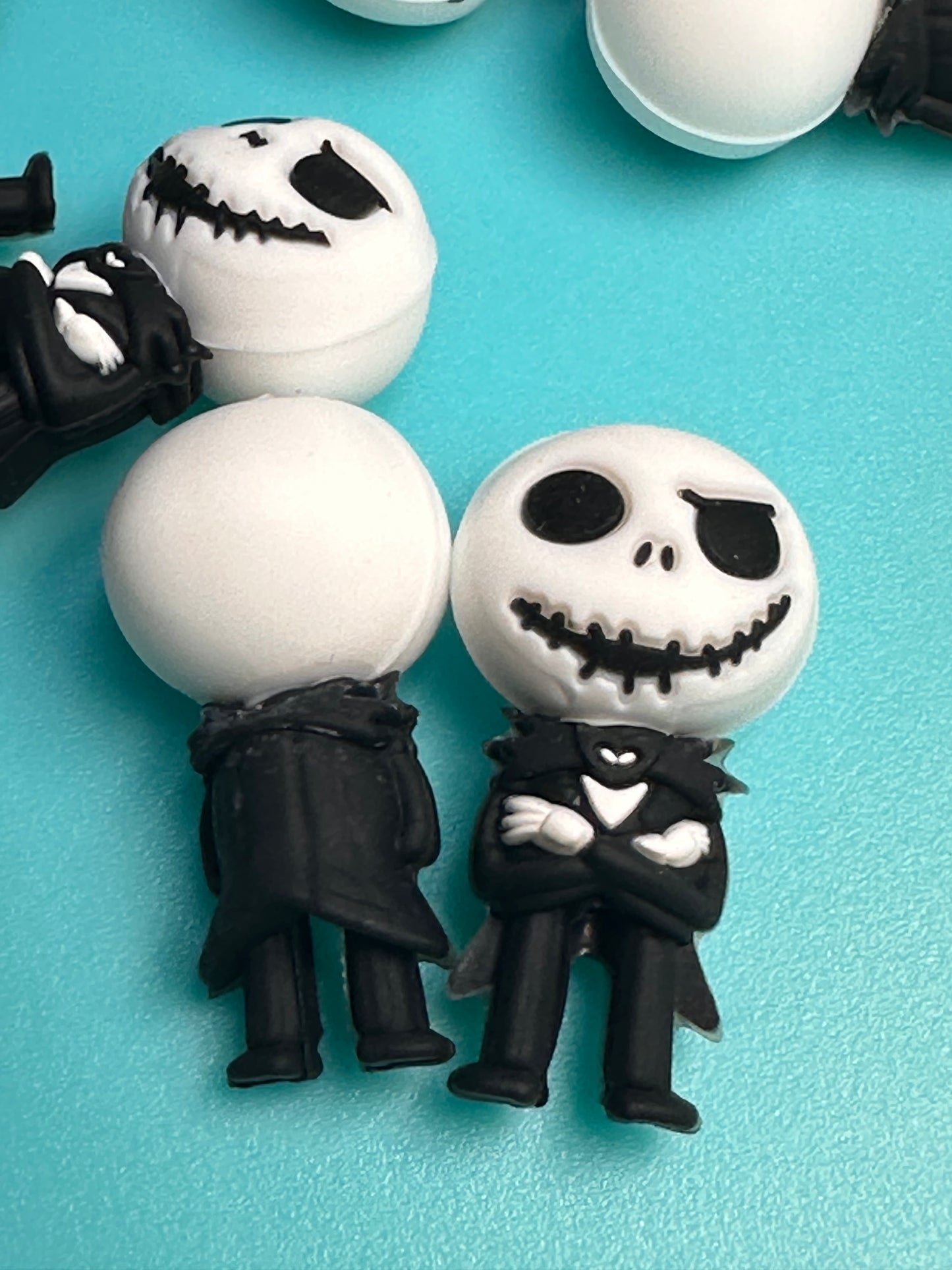 3D Jack scary guy silicone focal bead/Halloween / Christmas/ NBC