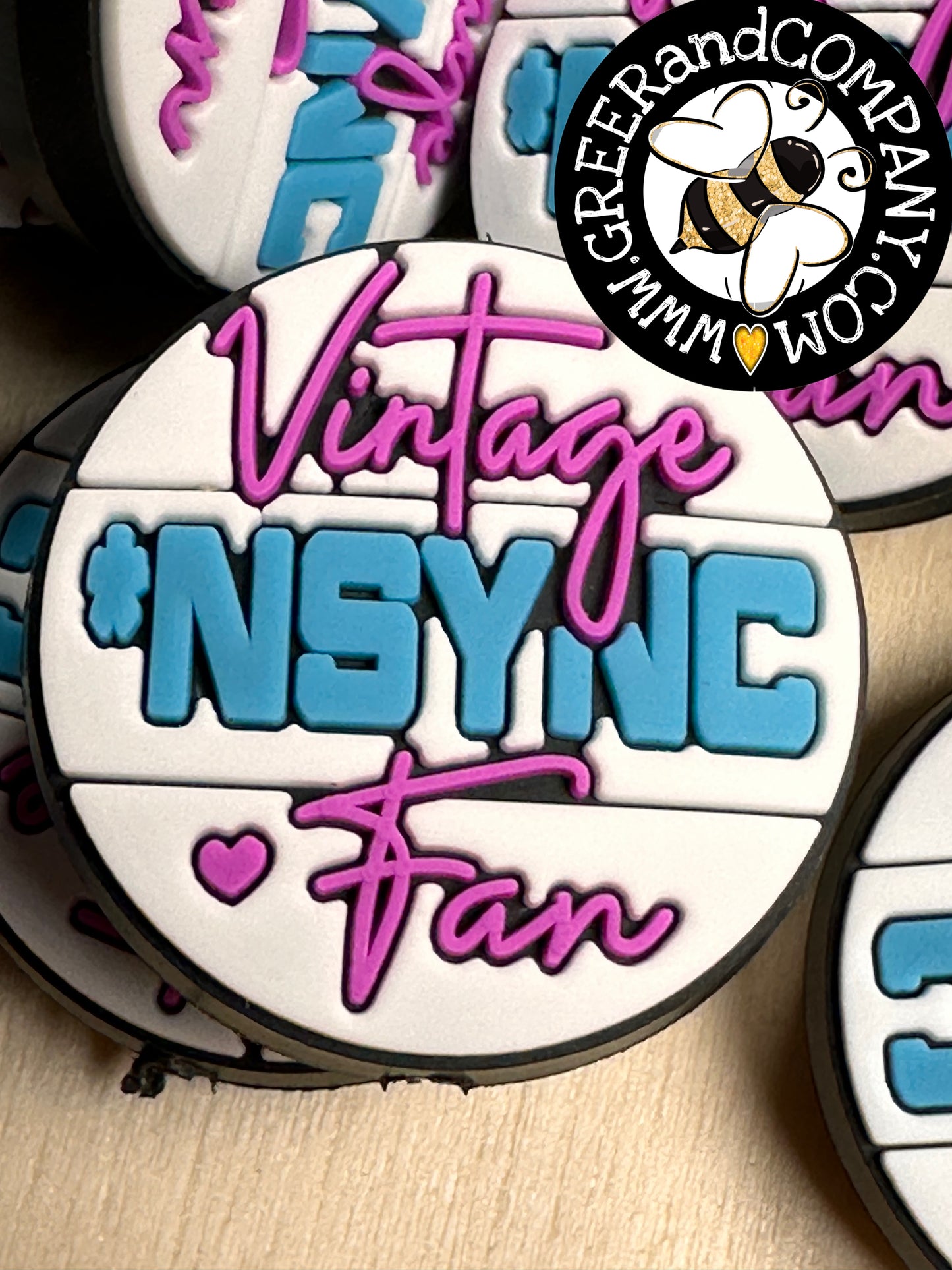 VINTAGE NSYNC FAN focal bead/boy bands/90’s music