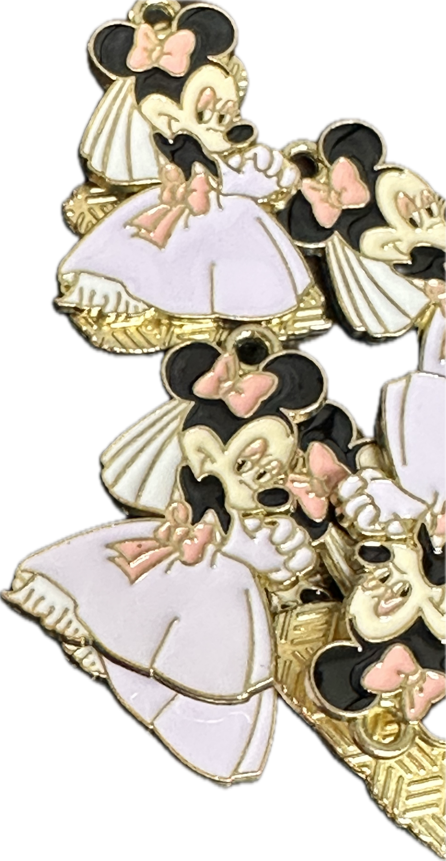 Married couple enameled metal charms/ DIY charm bracelet/ DIY necklace #6- Set of 2 (one of each). Wedding lovers