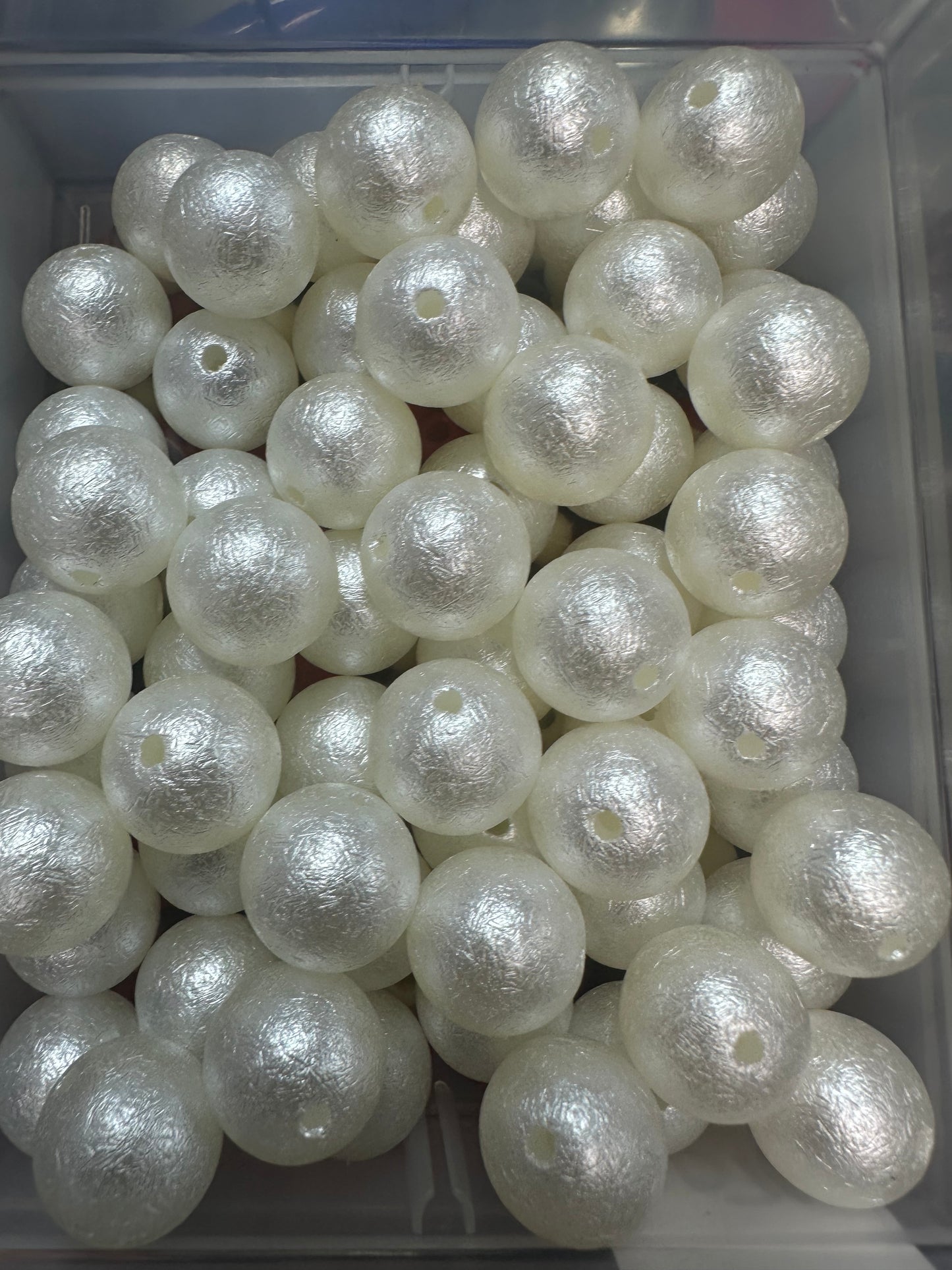 Wrinkle Pearl Beads – 20mm (Set of 5)- perfect for pen beading and jewelry / fancy beads
