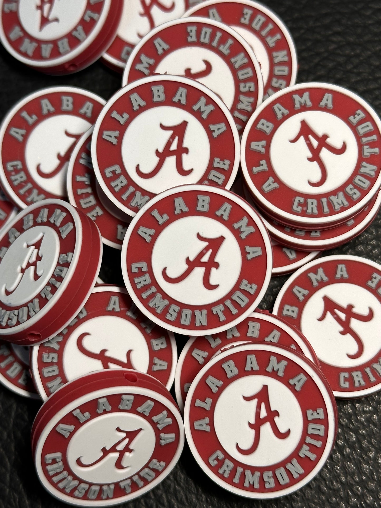 Alabama crimson tide focal bead design #1