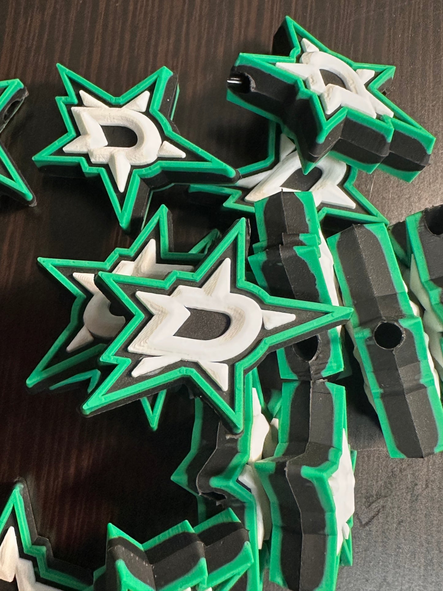 NEW Dallas Stars focal bead / silicone focal/ ice hockey team