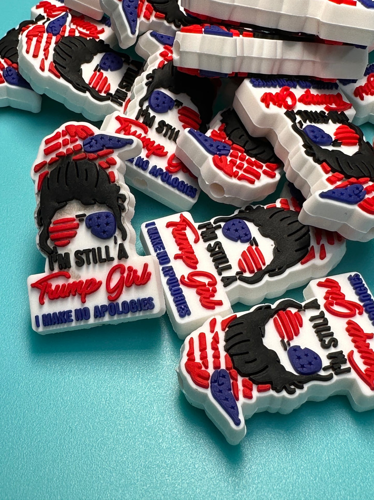 President Donald Trump Focal Bead / MAGA / let’s keep America great / Trump 2024/ Still a Trump girl
