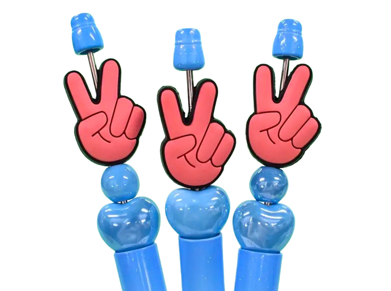 Peace sign Focal Bead/