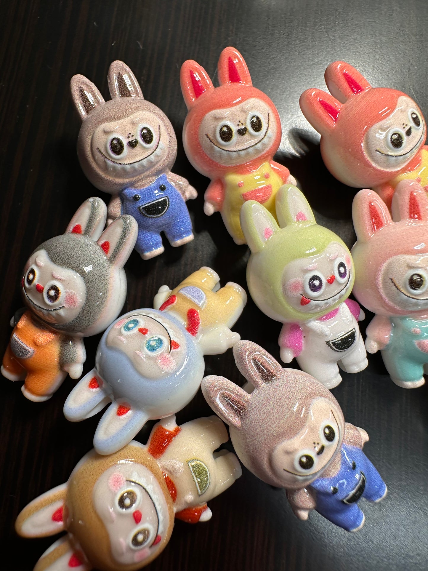 Labubu monster acrylic beads/ Five (5) beads included assorted colors/pen beading beads / keychain beads/ DIY/