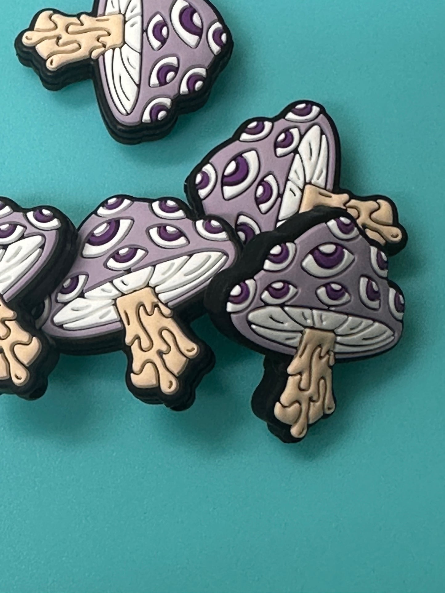 Purple Mushroom Focal Bead/ fungi