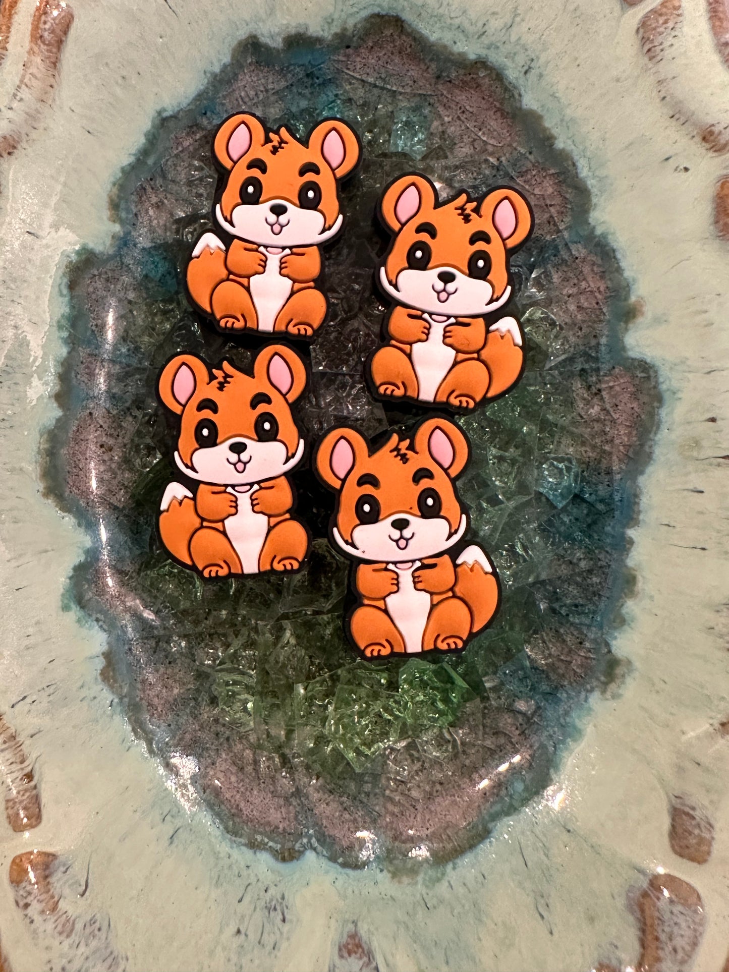 Cute fox focal bead