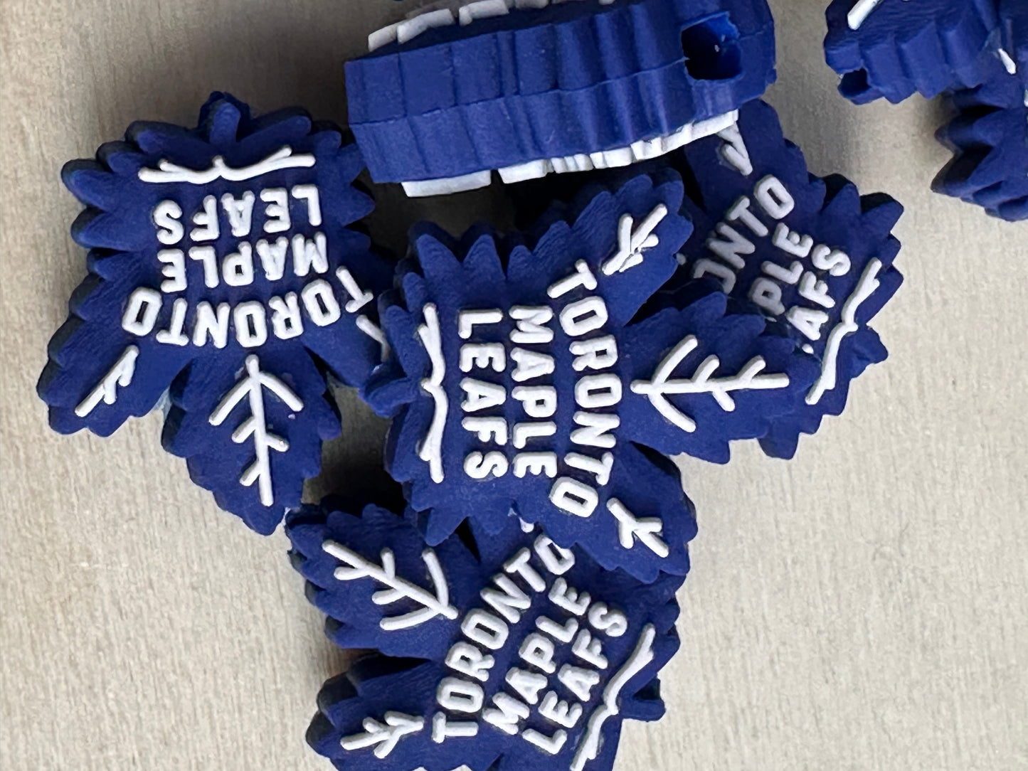 Toronto Maple leafs focal bead/ hockey/
