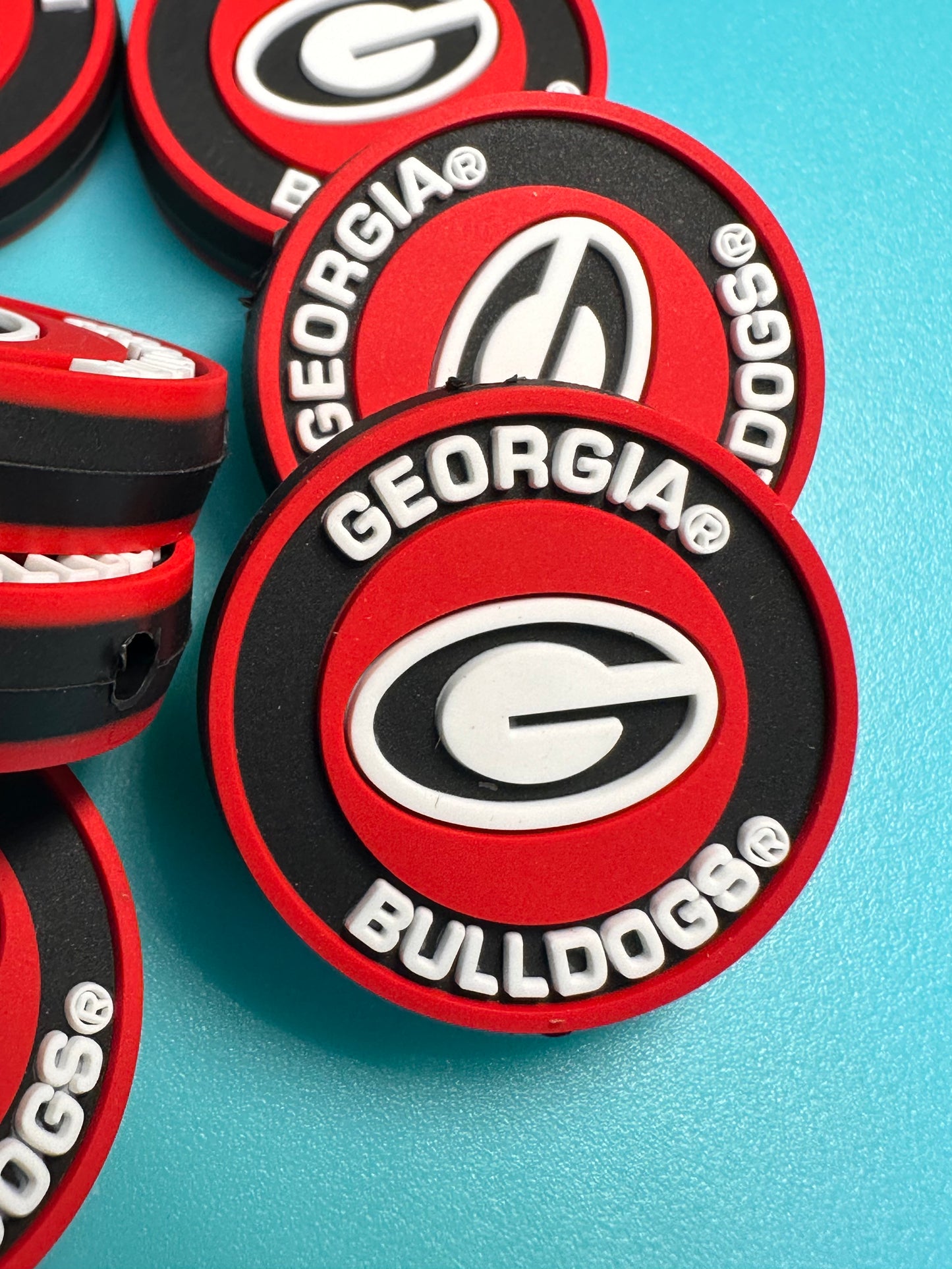 Georgia Bulldogs focal bead/ design #3