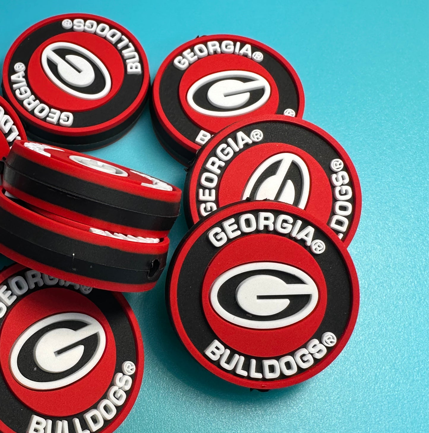 Georgia Bulldogs focal bead/ design #3