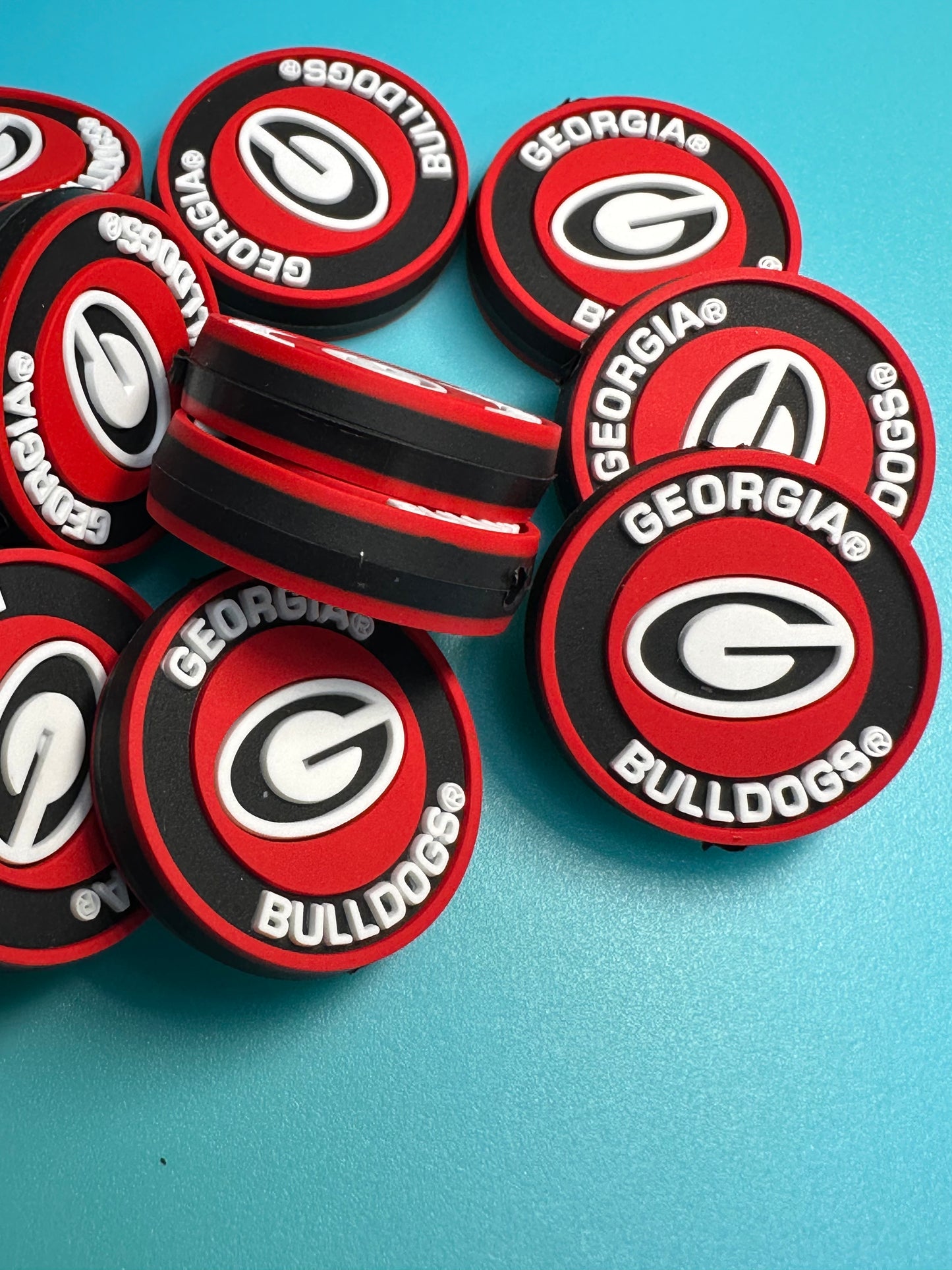 Georgia Bulldogs focal bead/ design #3