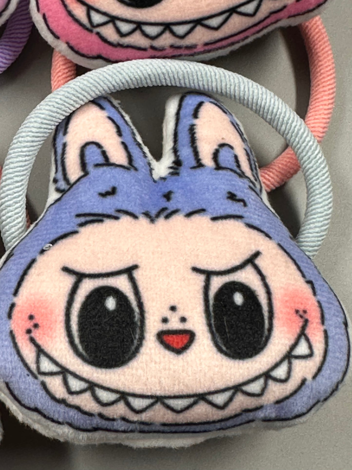 Labubu hair ties/ Monsters/ pony tail holder/fluffy/ 5 color choices