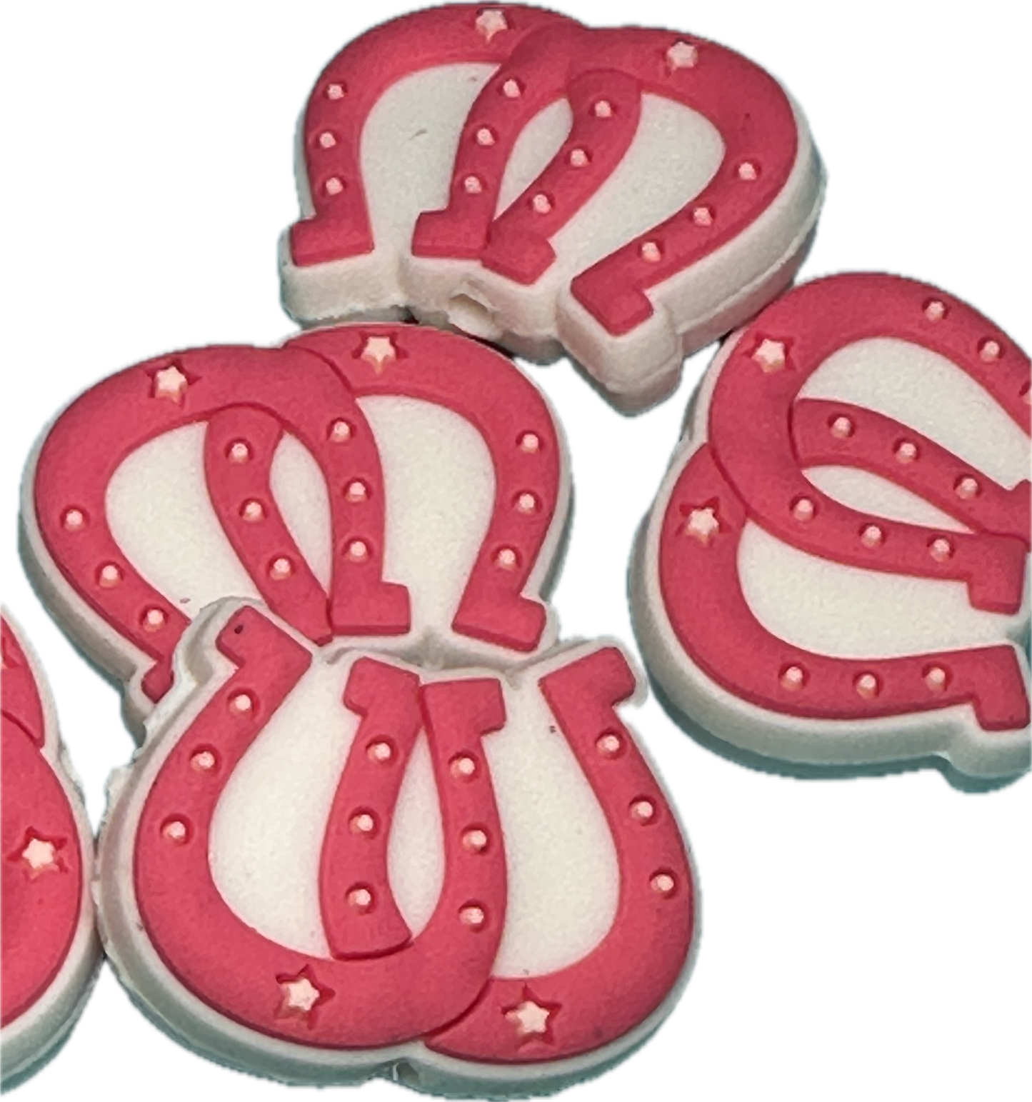 Lucky Horseshoe focal beads /beadable pen beads/ Silicone bead/ keychain bead/ DIY/ lucky