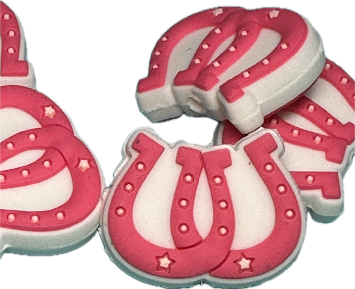 Lucky Horseshoe focal beads /beadable pen beads/ Silicone bead/ keychain bead/ DIY/ lucky