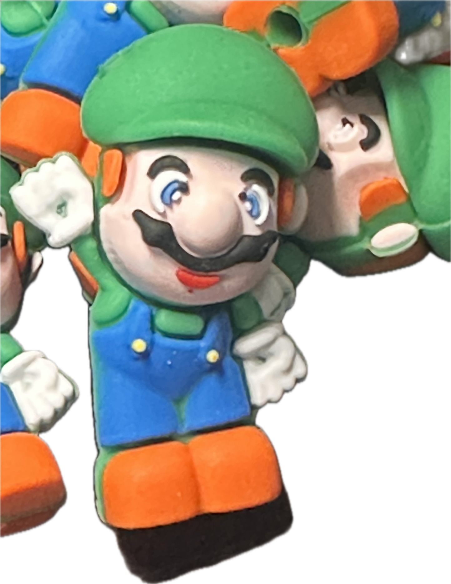 3D Game focal bead/ Luigi /green hat